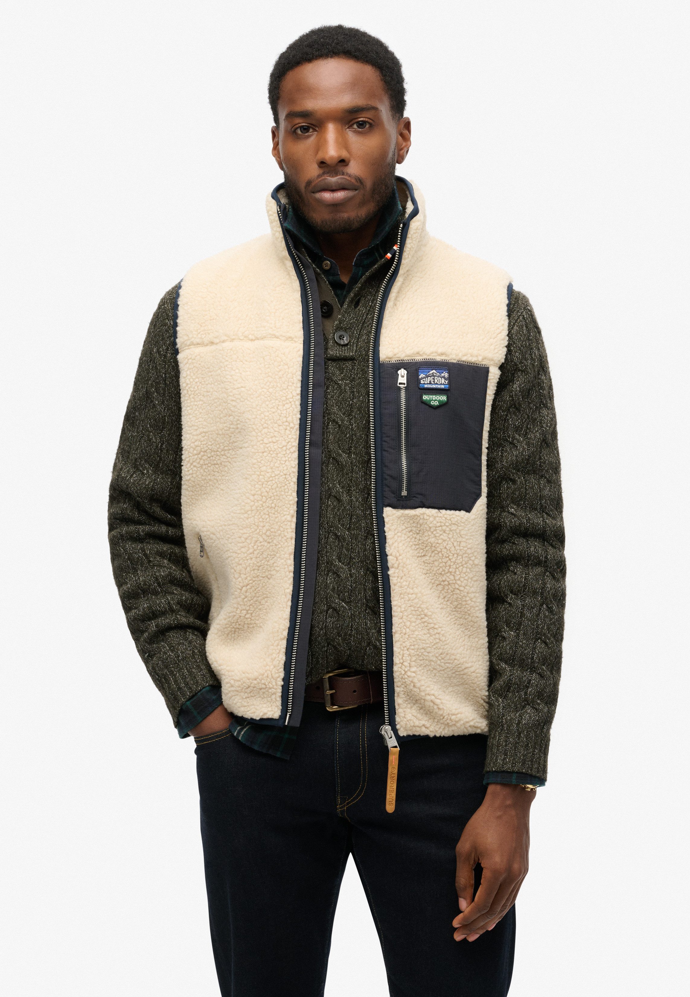 Superdry Steppweste VINTAGE RETRO FLEECE GILET günstig online kaufen