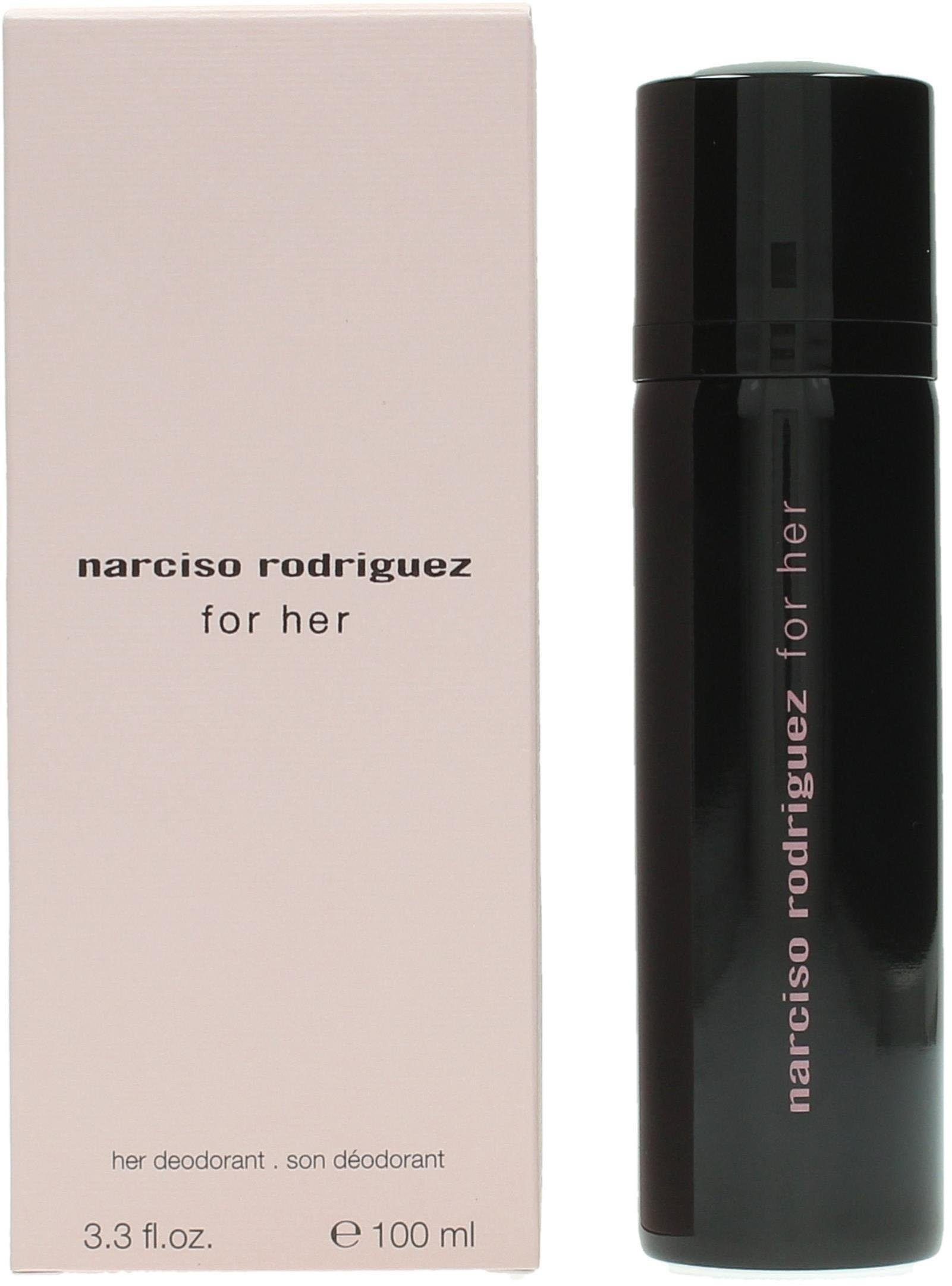 narciso rodriguez Deo-Spray For Her, Blumiger Duft, schützt 12h lang und sorgt für Wohlbefinden.