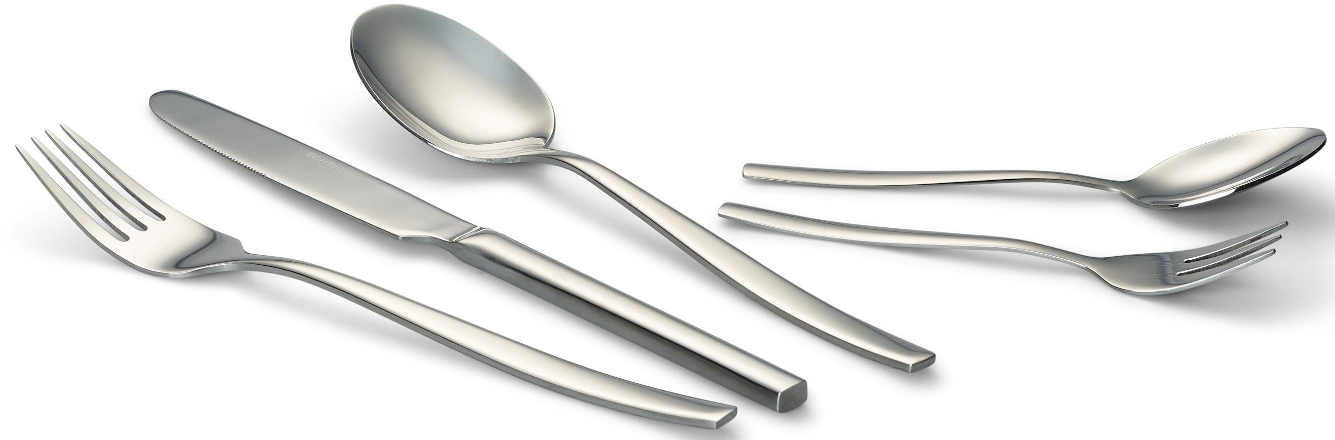 ECHTWERK Besteck-Set Tavira (30-tlg), 6 Personen, Edelstahl 18/10, Tafelbesteck, hochglänzend, Geschenkkassette