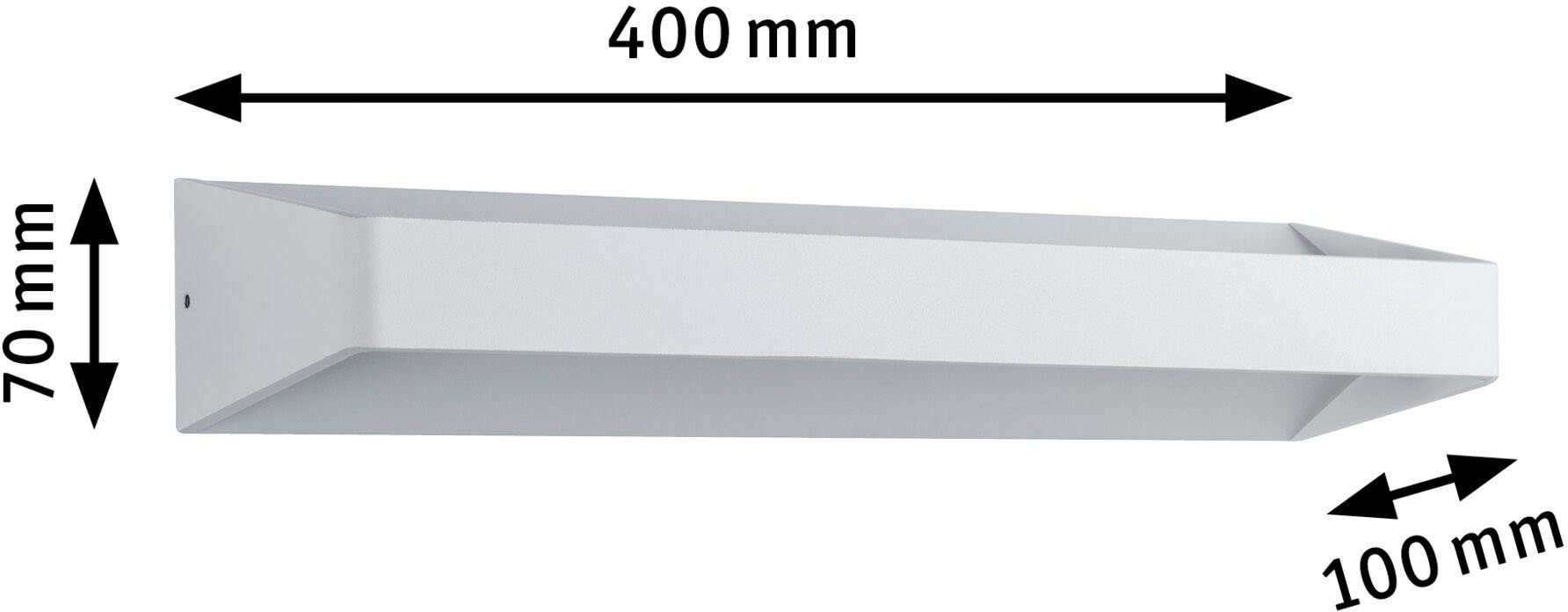 Paulmann LED Wandleuchte Bar LED 10,5W Weiß, LED fest integriert, Warmweiß, Bar LED 10,5W Weiß