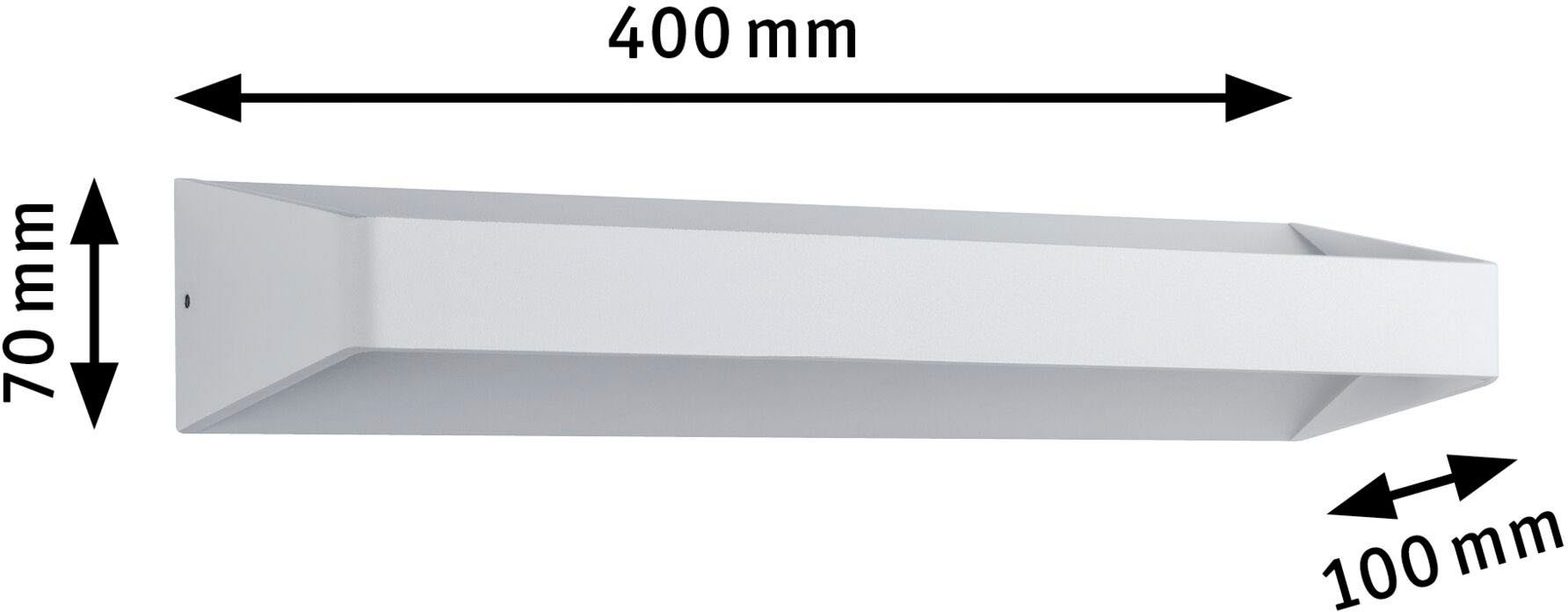 integriert, Bar fest LED Warmweiß, 10,5W LED Weiß Weiß, Paulmann 10,5W LED LED Bar Wandleuchte