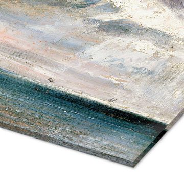 Posterlounge Acrylglasbild John Constable, Studie von Meer und Himmel, Badezimmer Maritim Malerei