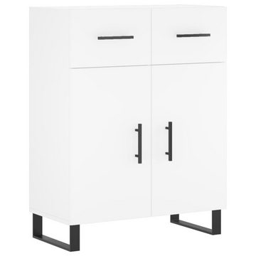 furnicato Sideboard Highboard Weiß 69,5x34x180 cm Holzwerkstoff