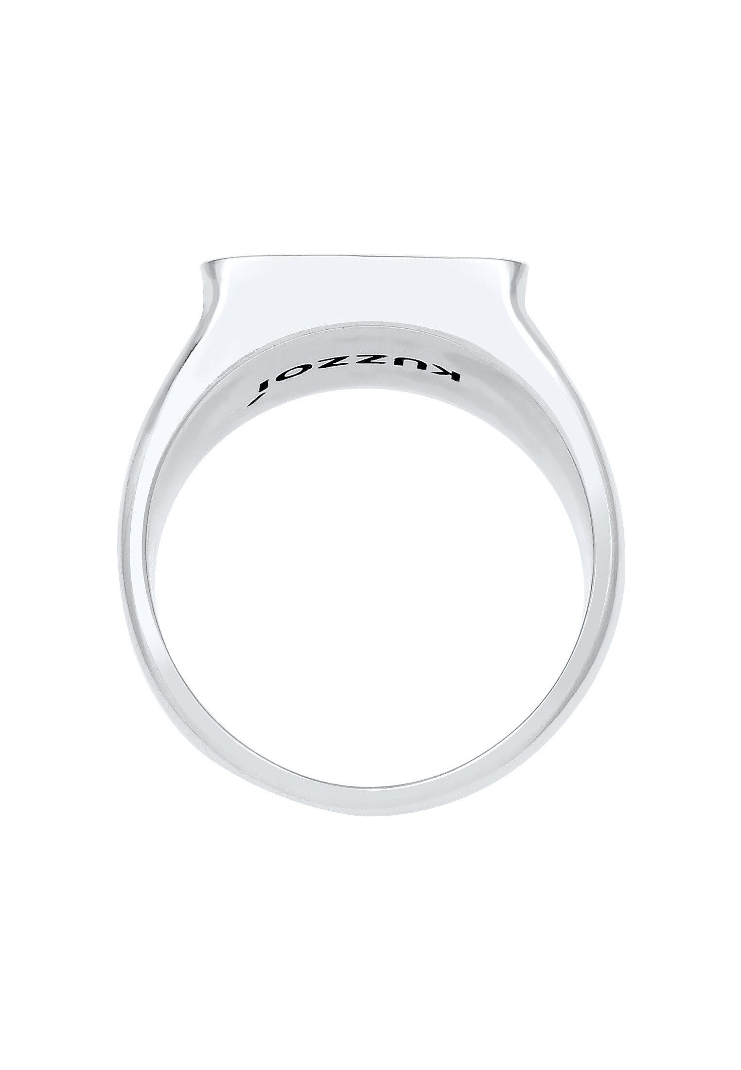 Kuzzoi Siegelring Herren Siegelring Anker Symbol Oxidiert 925 Silber – Bild 3 von 5