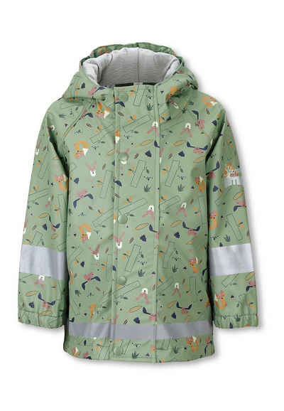 Sterntaler® Regenjacke Regenjacke Waldtiere (1-St., Kinder Regen- und Matschjacke mit süßen Motiven) Regenjacke Kinder mit Kapuze, Funktionsjacke Kinder