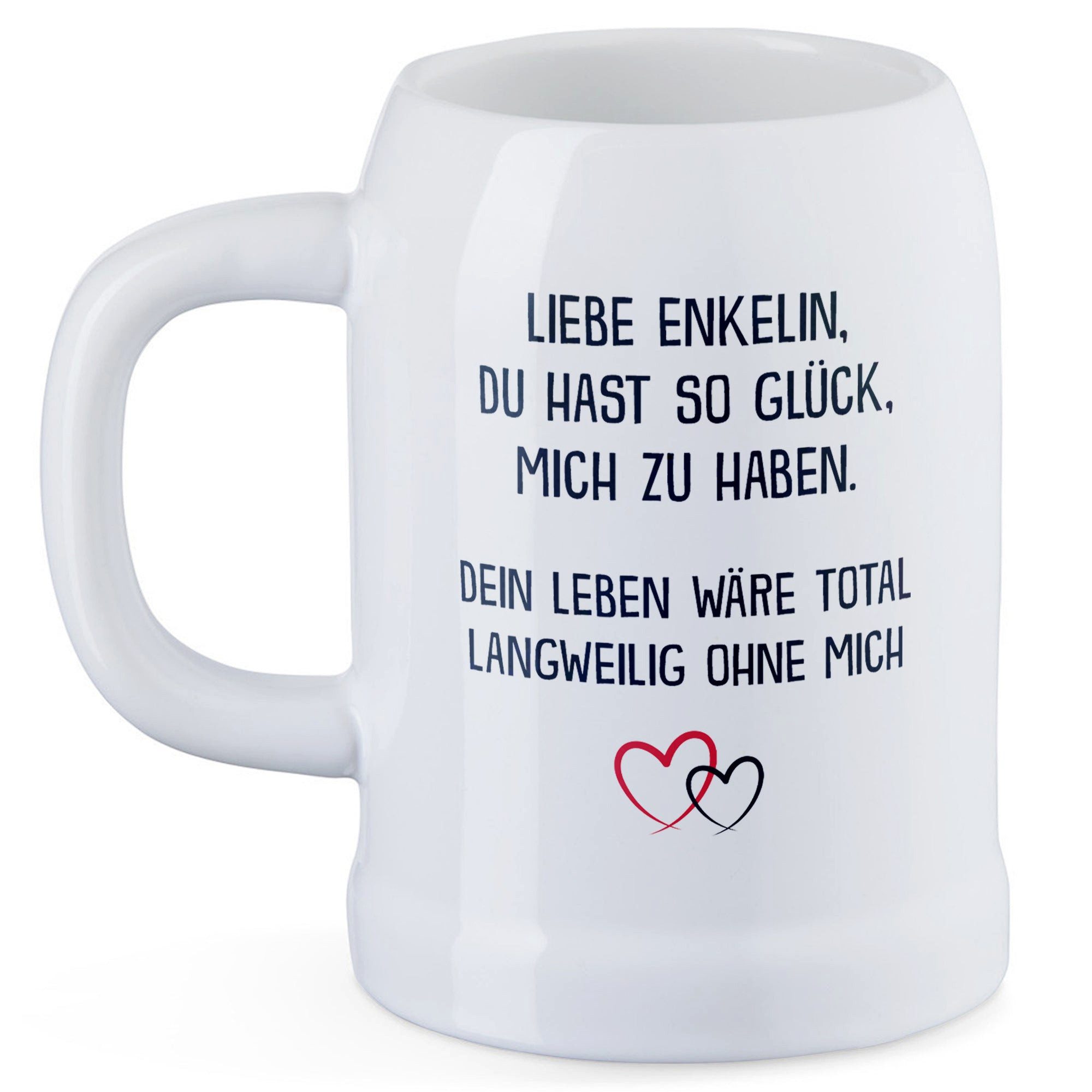 22Feels Bierkrug Enkel Geschenk Jungs Oma und Opa Geburtstag Weihnachten Abitur, Keramik, IN DEUTSCHLAND BEDRUCKT, Spülmaschinenfest