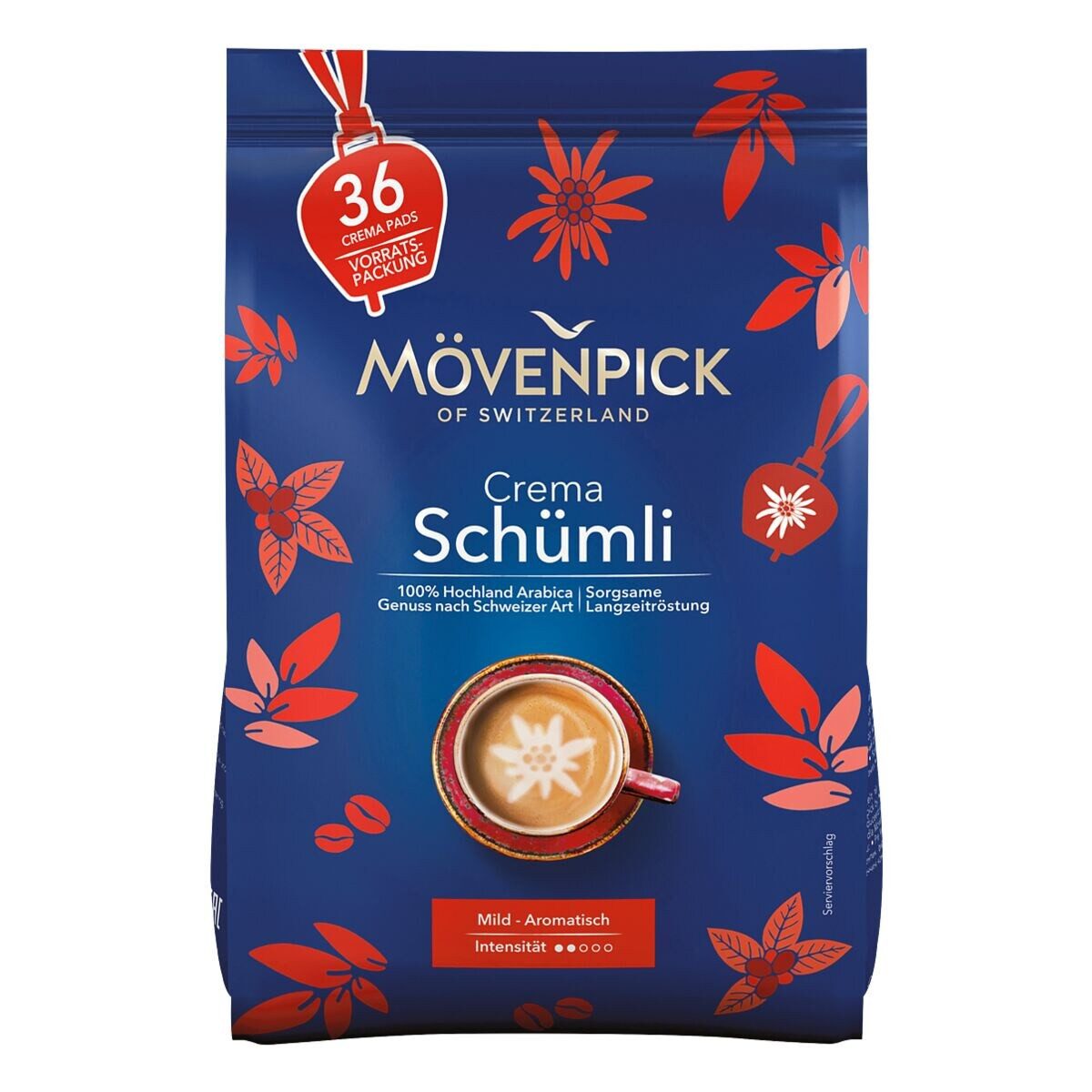 Mövenpick Kaffee Crema Schümli, 36 Pads