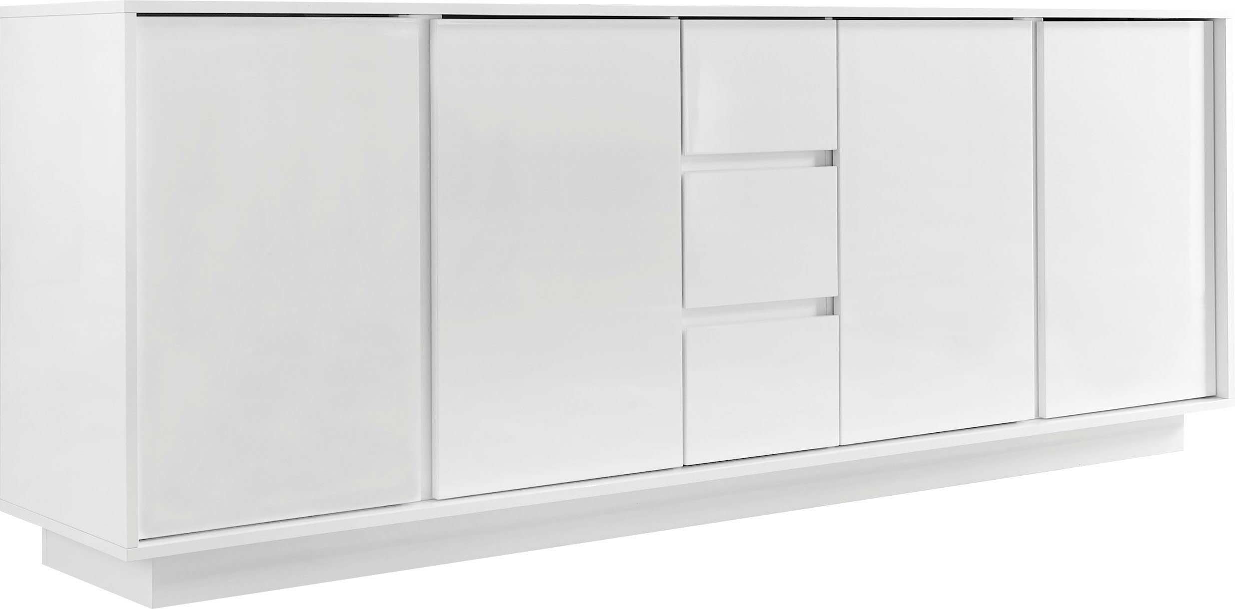 LC Sideboard Ice, grifflos, Maße (B/T/H): 210/43/79 cm