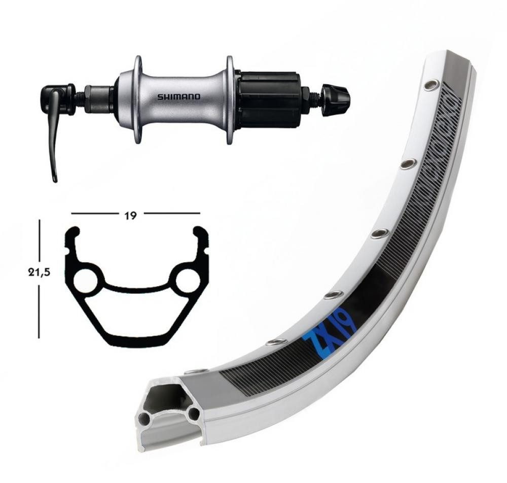 BikeParts Laufrad Bike-Parts Laufrad, Hinterrad 26x1.75 Zoll Acera T3000 8, 9, 10, 11-fach