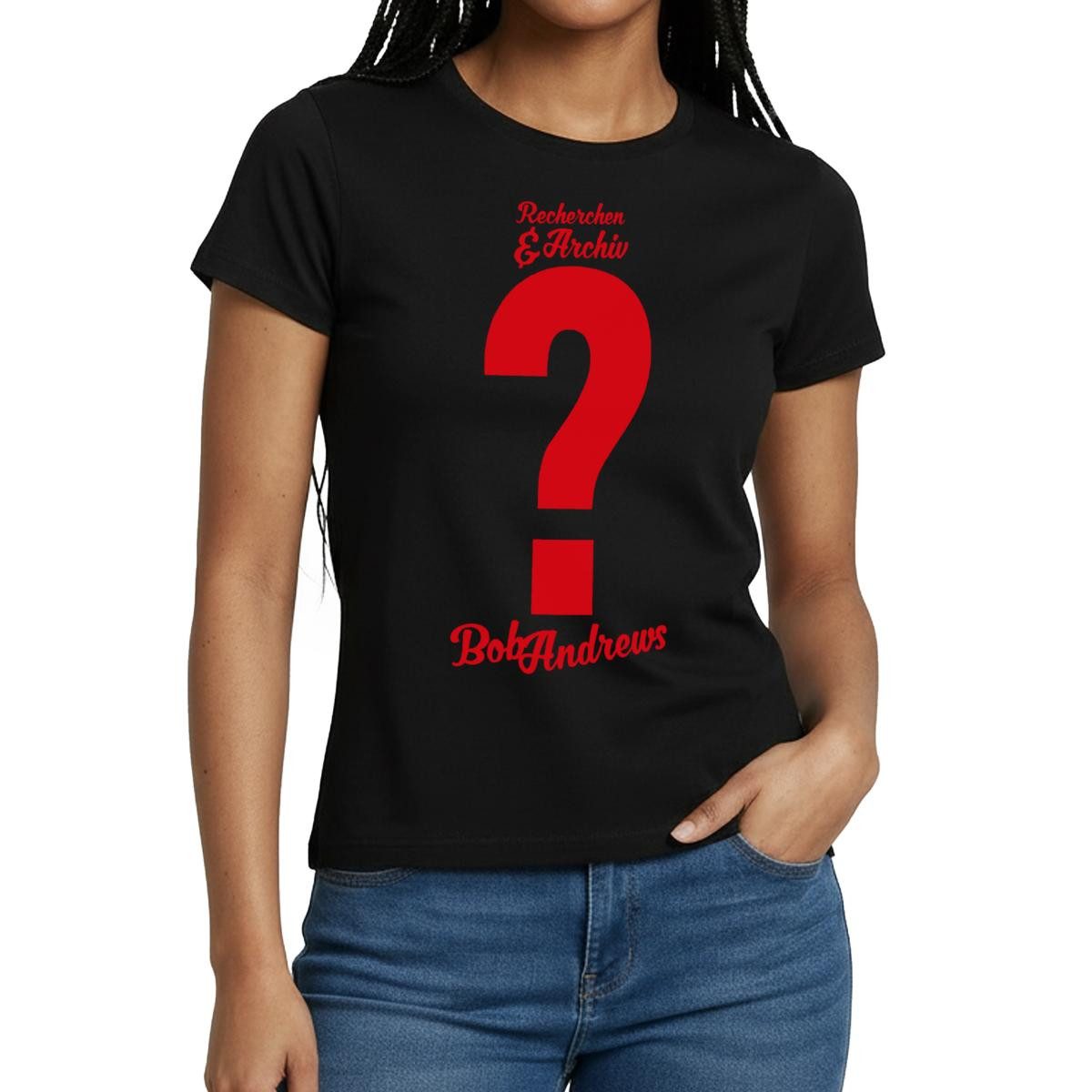 T-Shirt Die Drei Fragezeichen Bob Andrews Kostüm Karneval Frauen T-Shirt