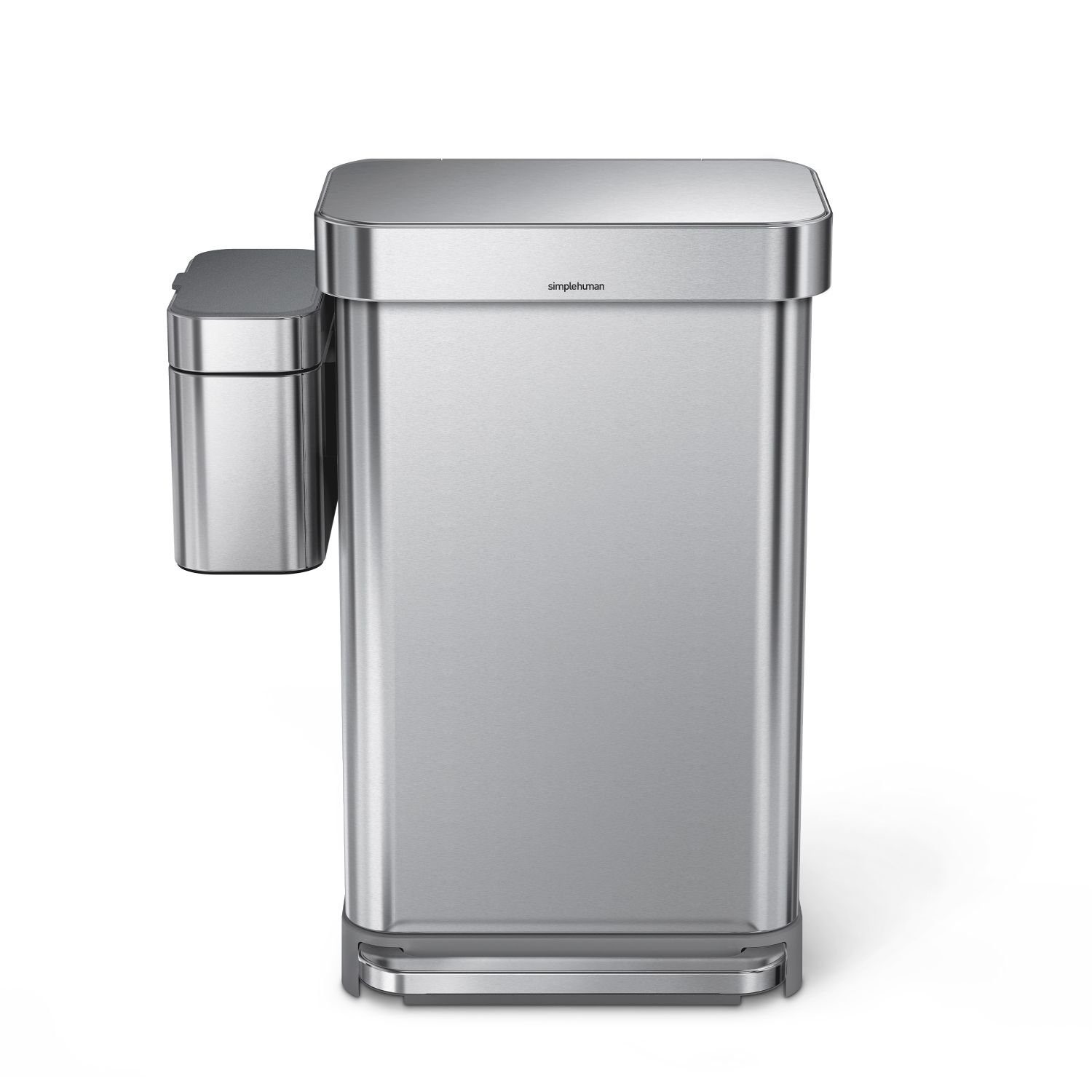 simplehuman Mülleimer Kompost-Caddy 4 l Gebürsteter Edelstahl