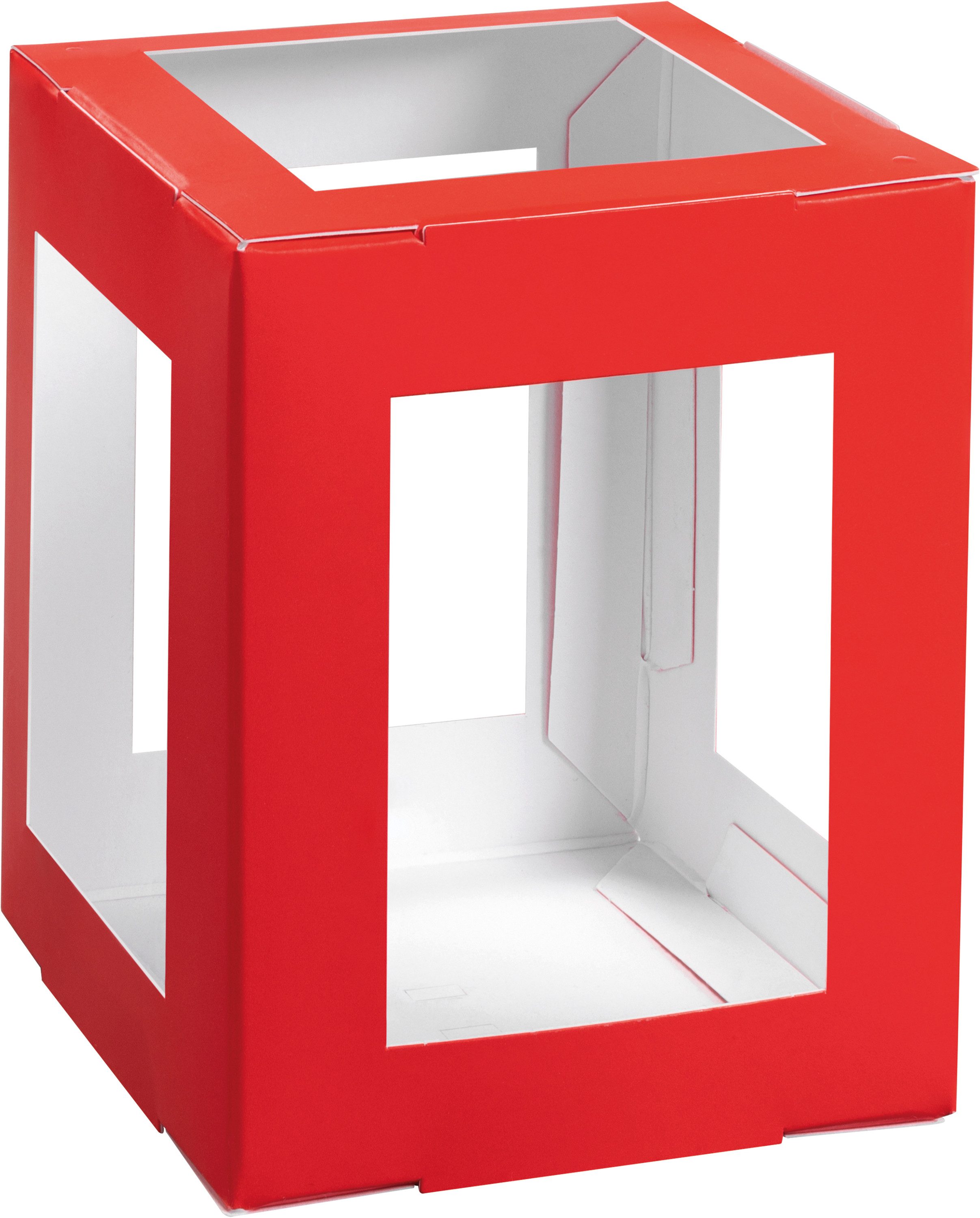 VBS Umzugslaterne Eckig, 13,5 x 13,5 x 18,0 cm