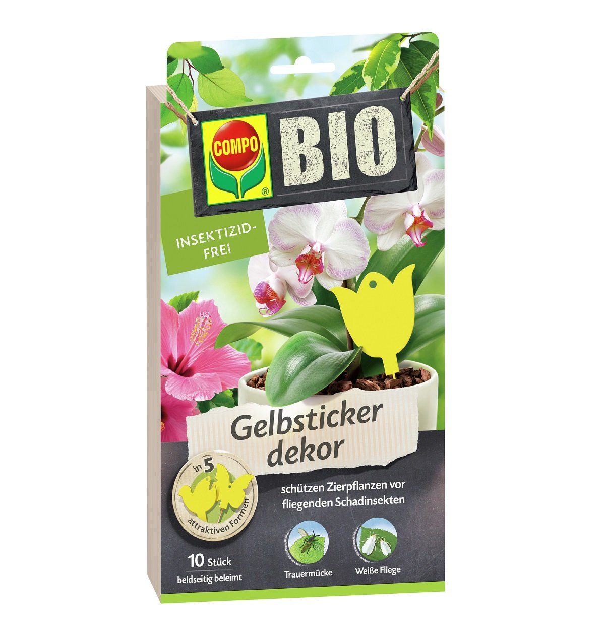 Pflanzendünger COMPO Gelbsticker Dekor (10 Stk)