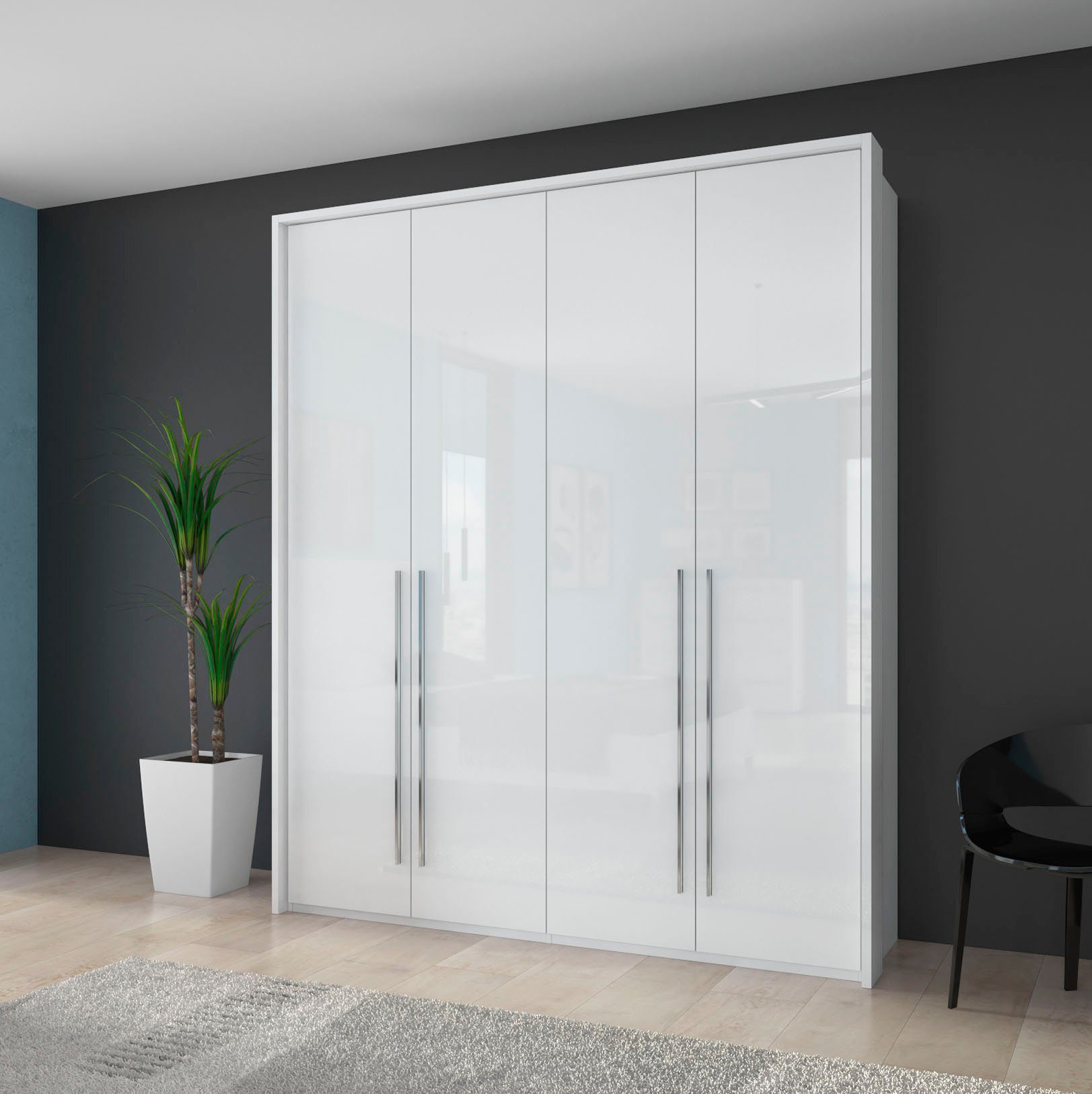 Places of Style Kleiderschrank "Piano, inklusive Rahmen und Beleuchtung, so günstig online kaufen