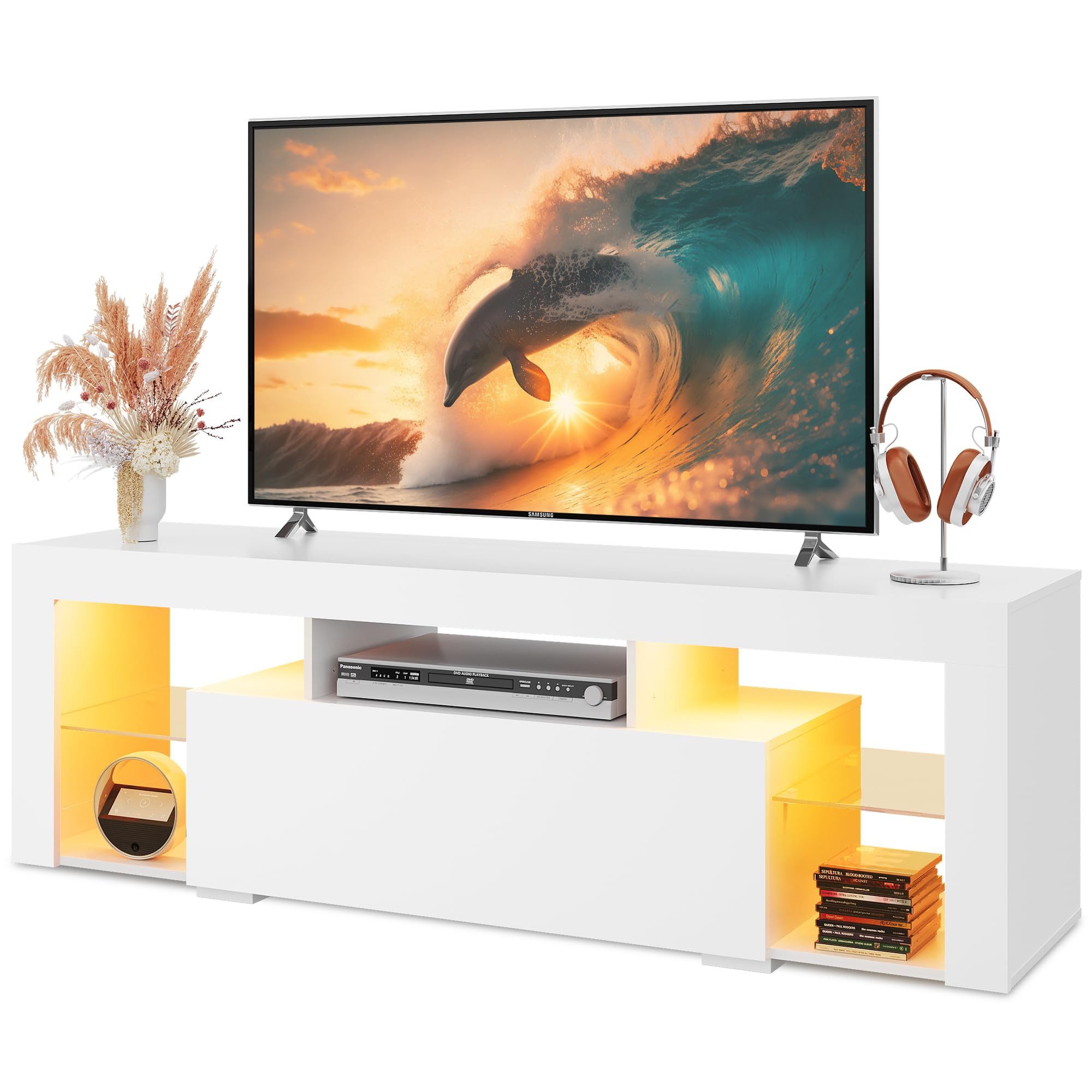 WLIVE TV-Schrank 135/160 cm Lowboard mit RGB-LED für Fernseher bis 60/65/70 günstig online kaufen