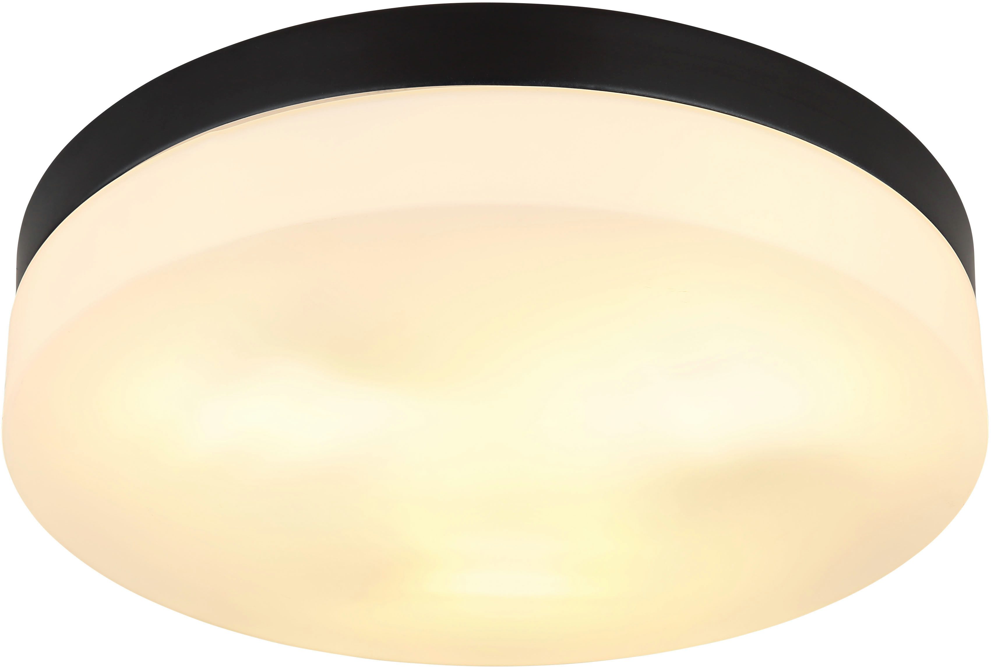 GLOBO LIGHTING Außen-Deckenleuchte VRANOS, ohne Leuchtmittel, Außen-Deckenlampe/Terrasse/Glas opal/IP44