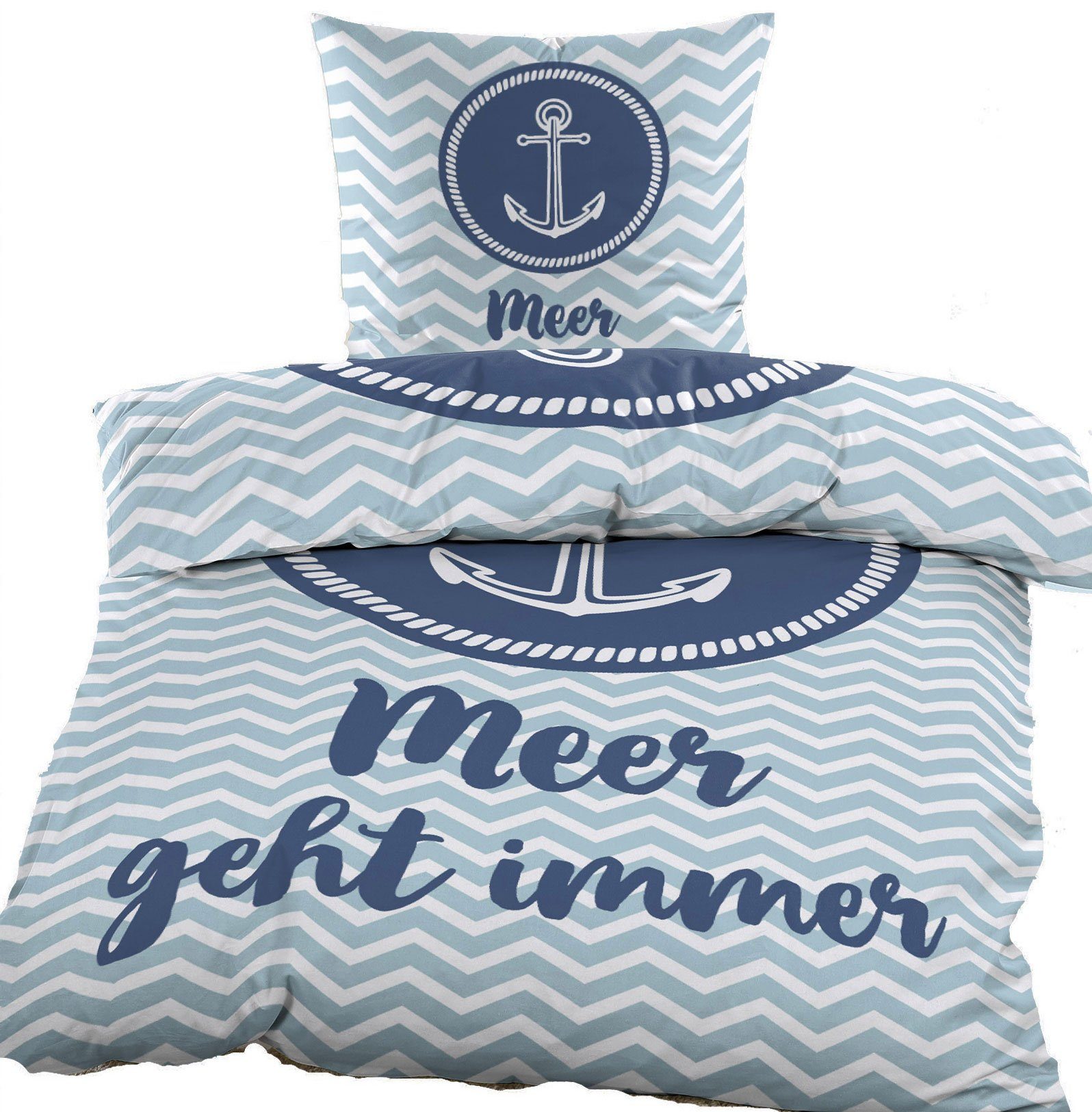 KH-Haushaltshandel Bettwäsche Renforce Bettwäsche, 135x200 + 80x80cm, Marit günstig online kaufen