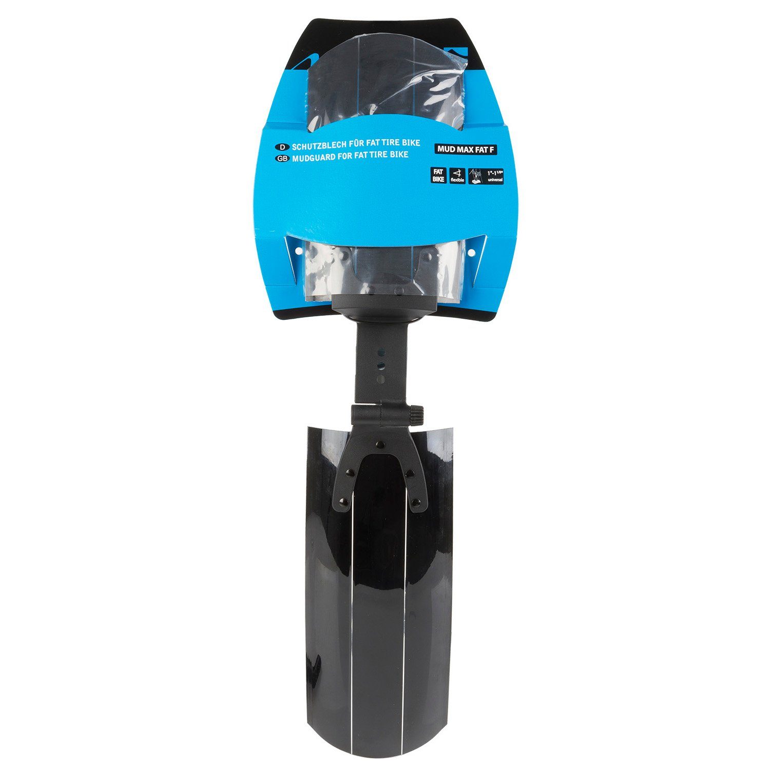 M-Wave Schutzblech Mud Max Fat (vorne, im Set oder einzeln), Schutzblech 24 - 29 Zoll mit Reflektorhalter Spritzschutz Fahrrad