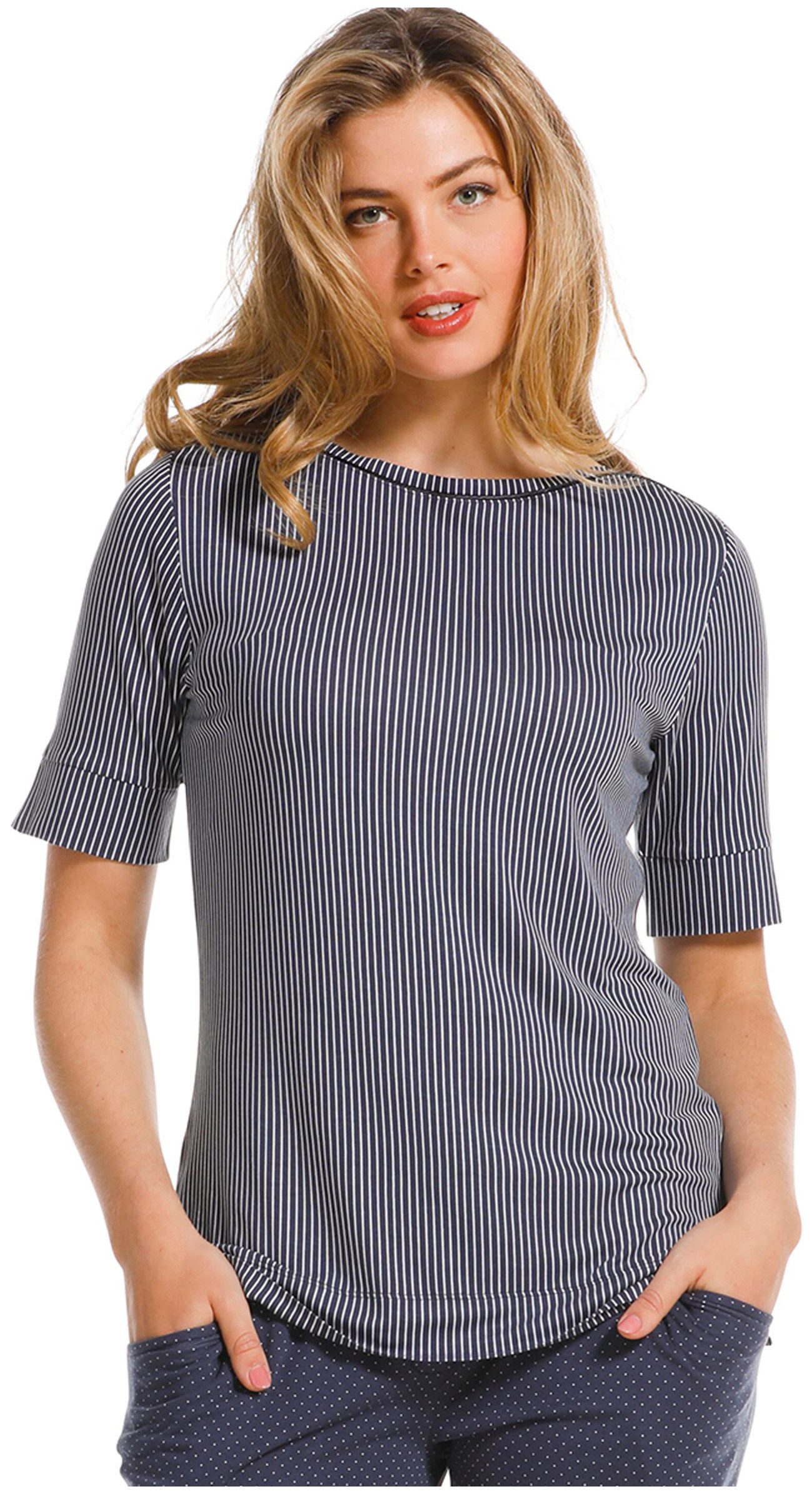 Pastunette Pyjamaoberteil Damen Schlafanzug Oberteil (1-tlg) günstig online kaufen