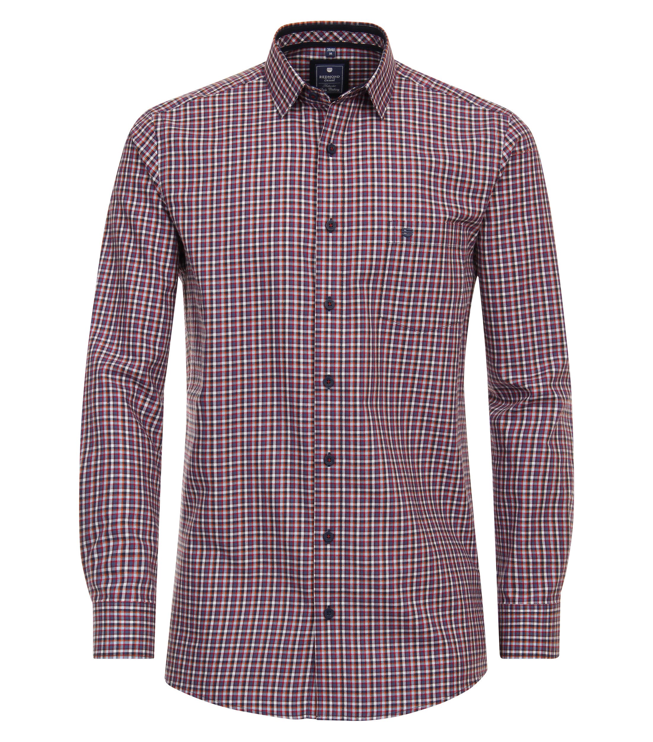 Langarmhemd kariert Comfort Fit