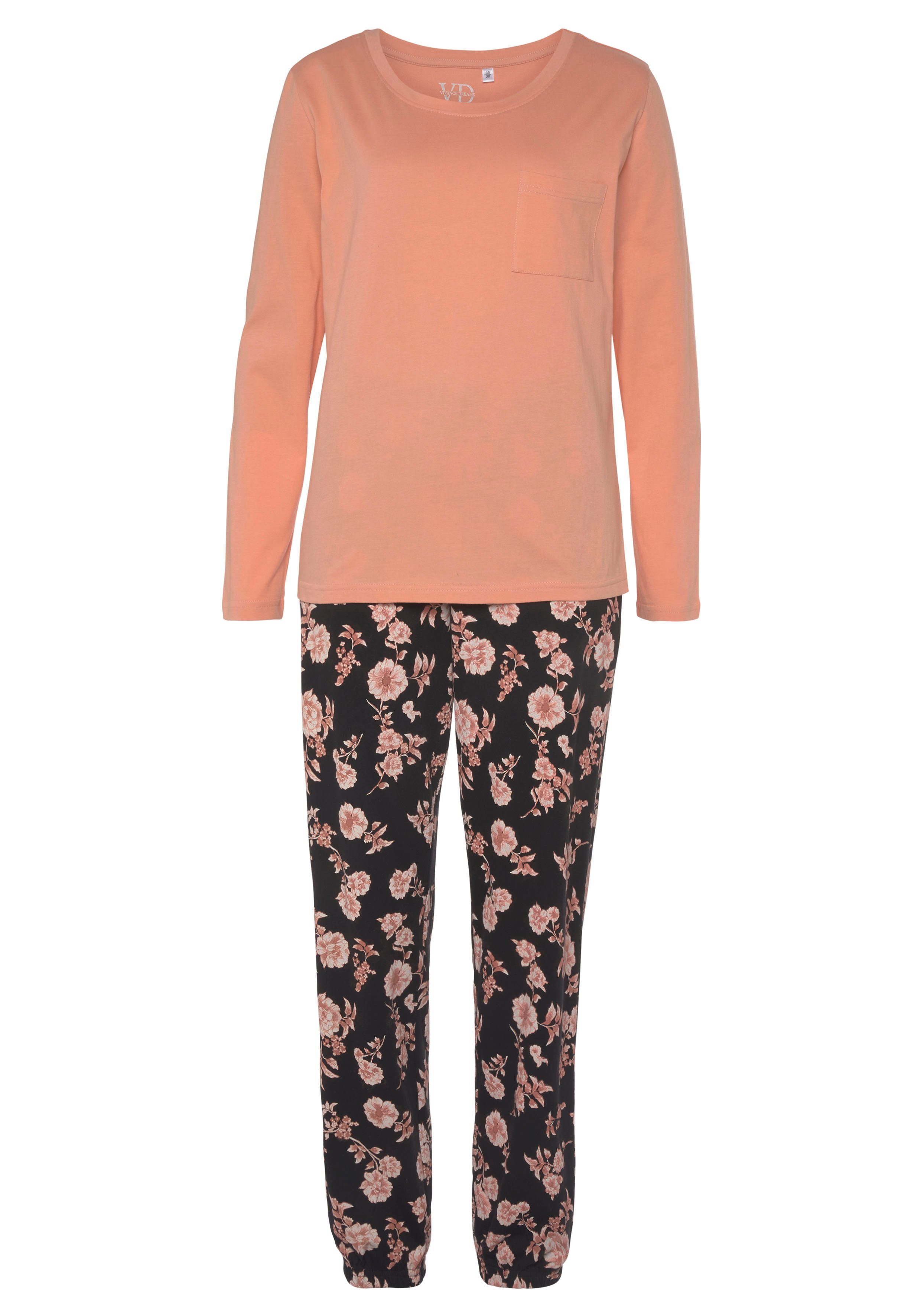 Vivance Dreams by Lascana Pyjama (Set, 2 tlg) mit schönem Naturprint – Bild 2 von 5