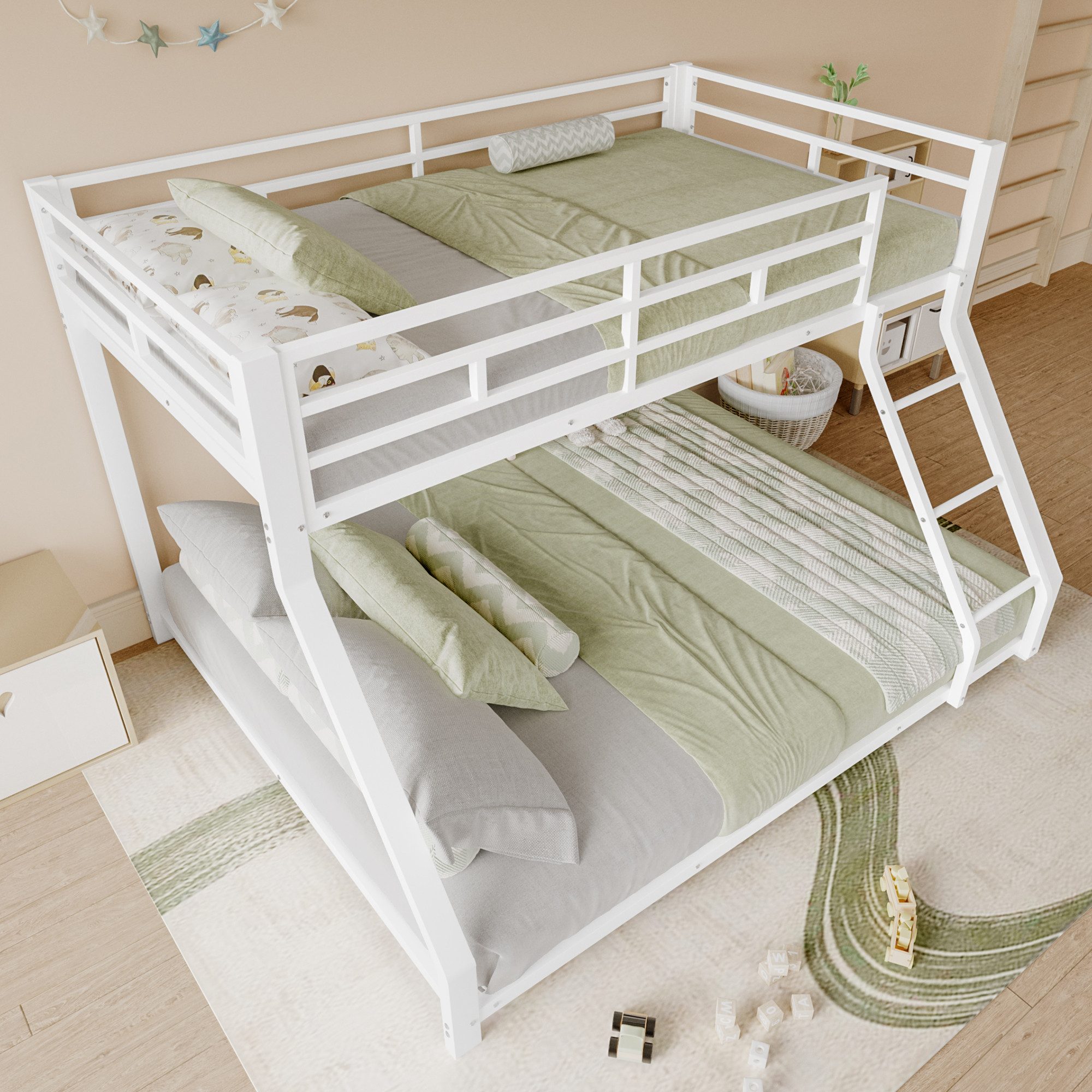 Merax Etagenbett (1-St), Metallbett 90x200cm/140x200cm mit günstig online kaufen