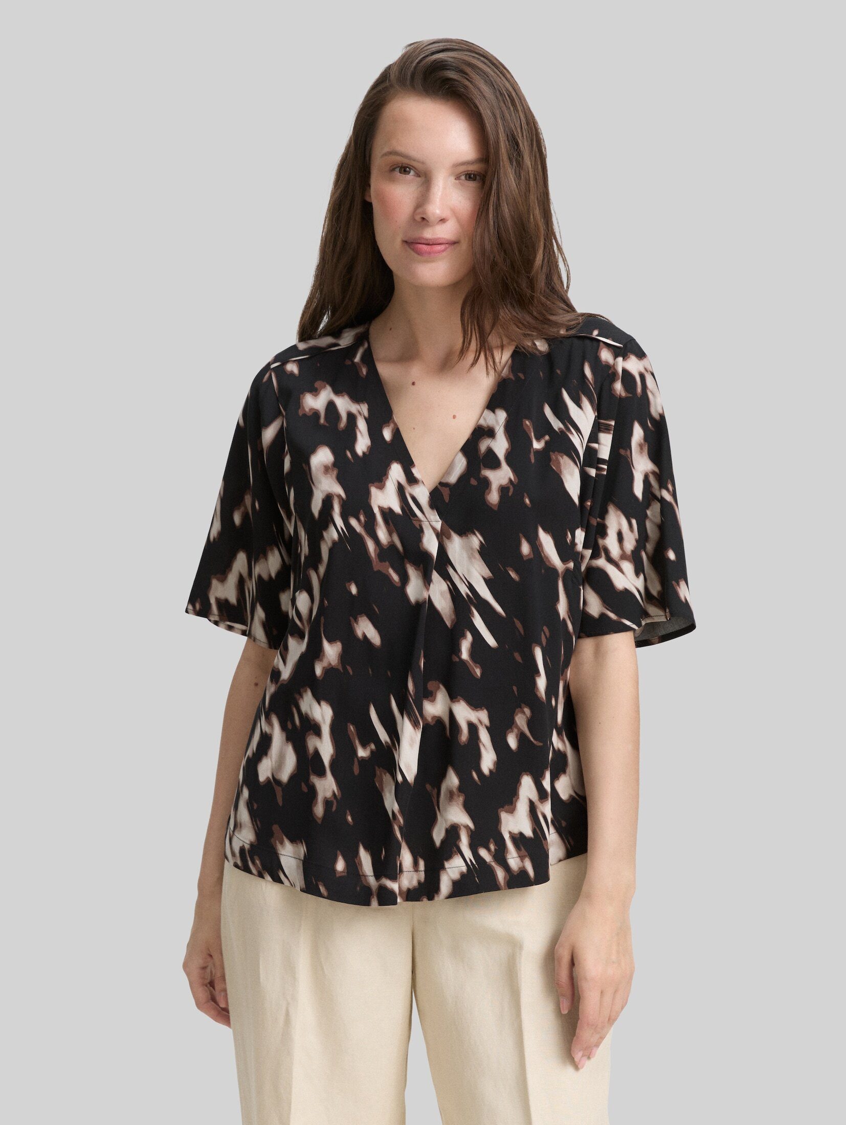 TOM TAILOR Kurzarmbluse Blusen & Shirts Bluse mit Muster