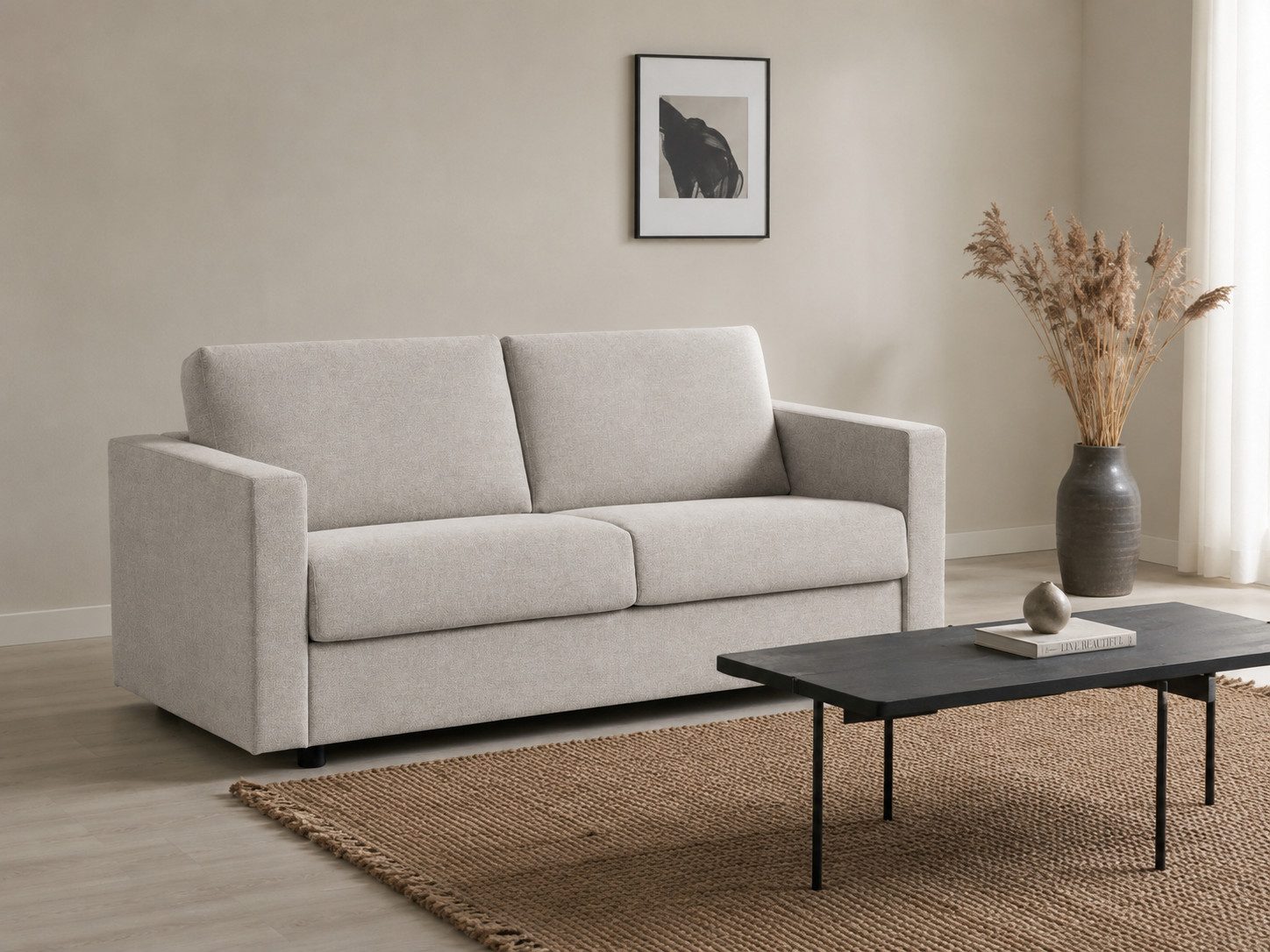 OTTO home Schlafsofa Jorren, Schlaf-Couch, Liegefl. 140 oder 160x200 cm, Bettfunktion, mit Bonel- oder Taschenfederkern, FSC®-zertifiziert