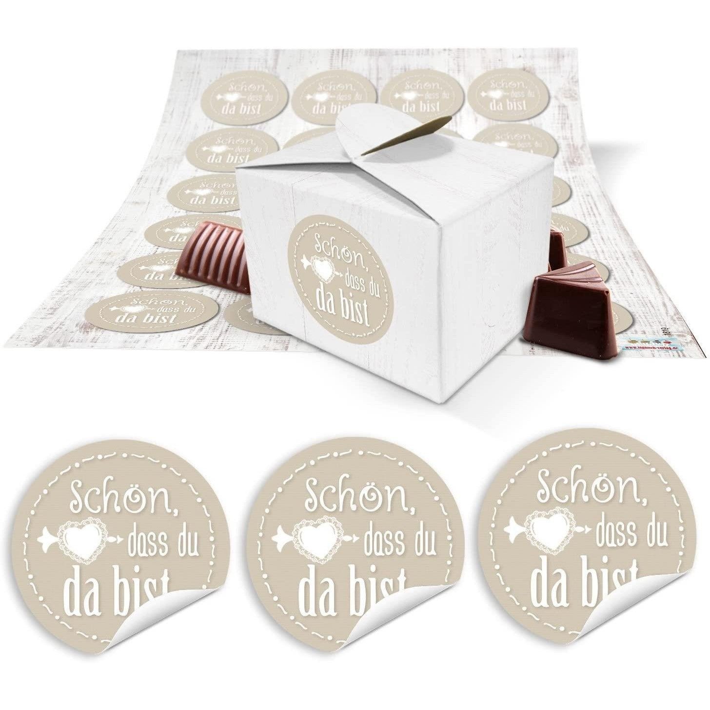 Logbuch-Verlag Geschenkbox 24 kleine weiße Geschenkboxen Geschenkverpackung Geschenkschachteln 8