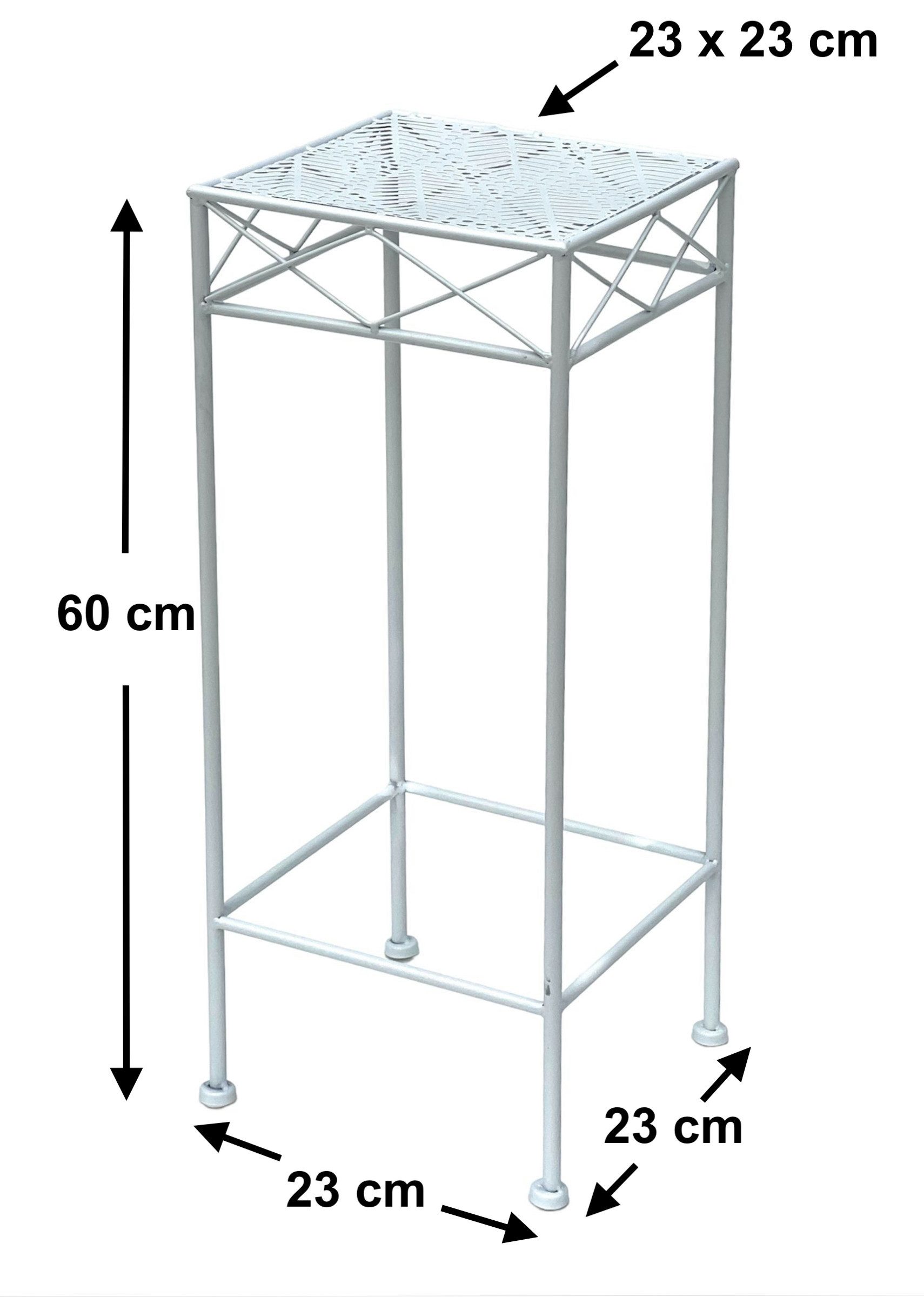 DanDiBo Blumenhocker Weiß Metall Eckig 70-50 günstig online kaufen