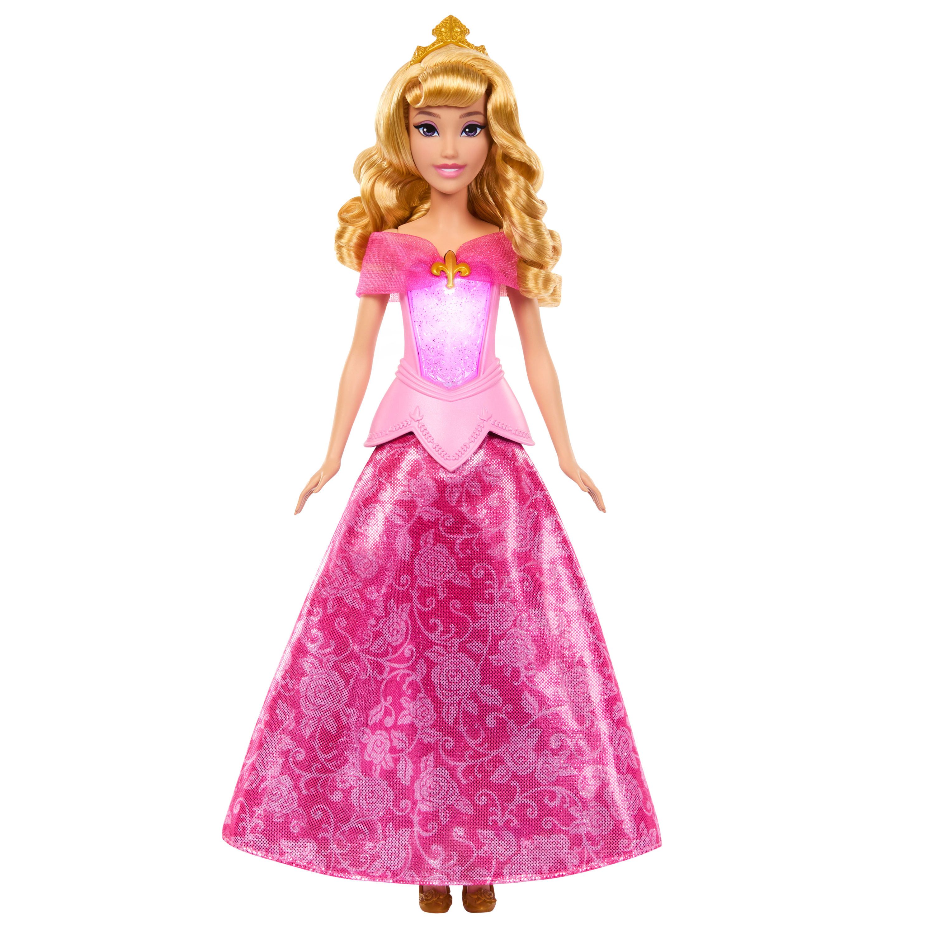 Mattel® Anziehpuppe Disney Prinzessin Aurora Verwandlungs-Puppe, mit Leuchtfunktion