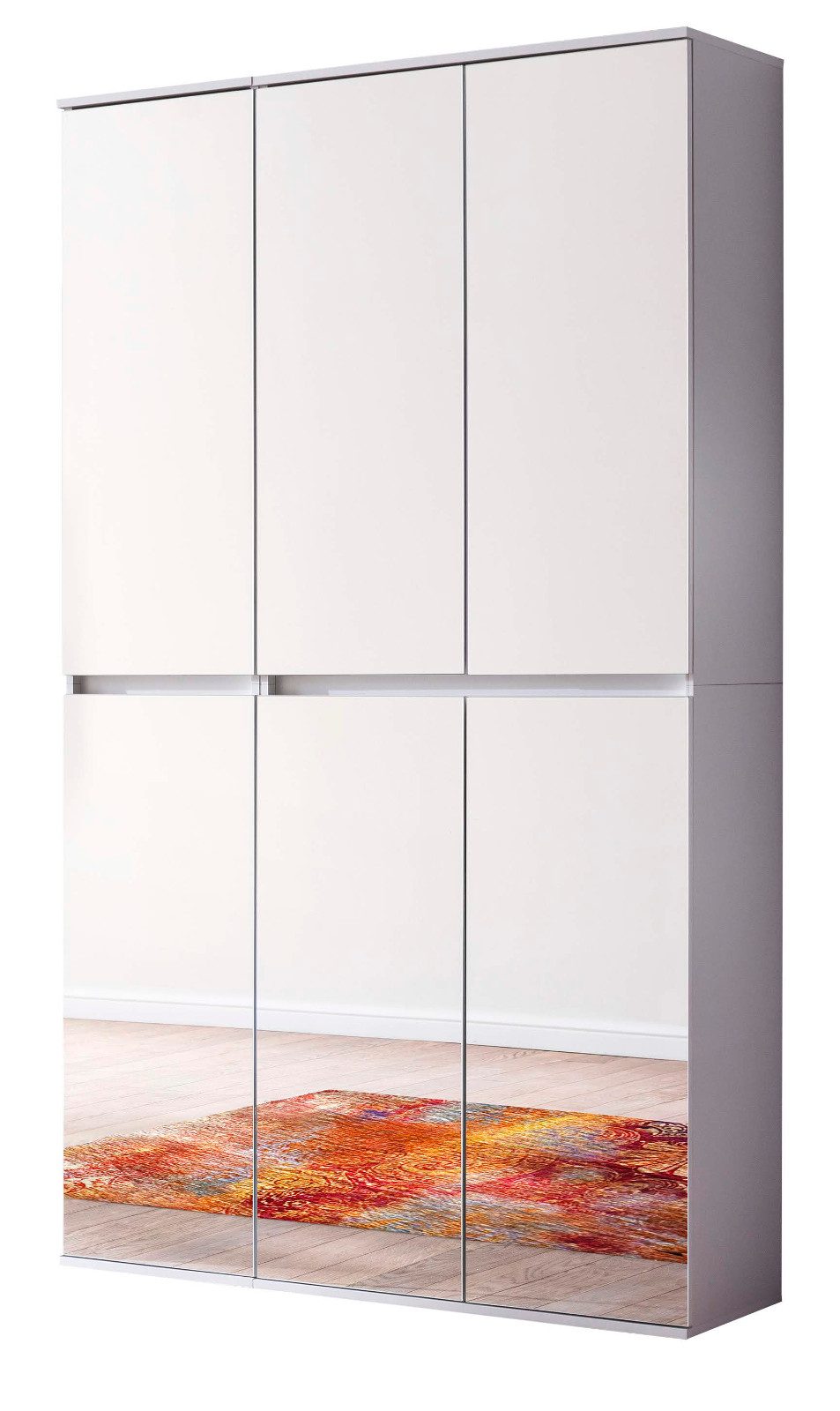 Furn.Design Garderobenschrank Reflect (Schuhschrank in weiß günstig online kaufen