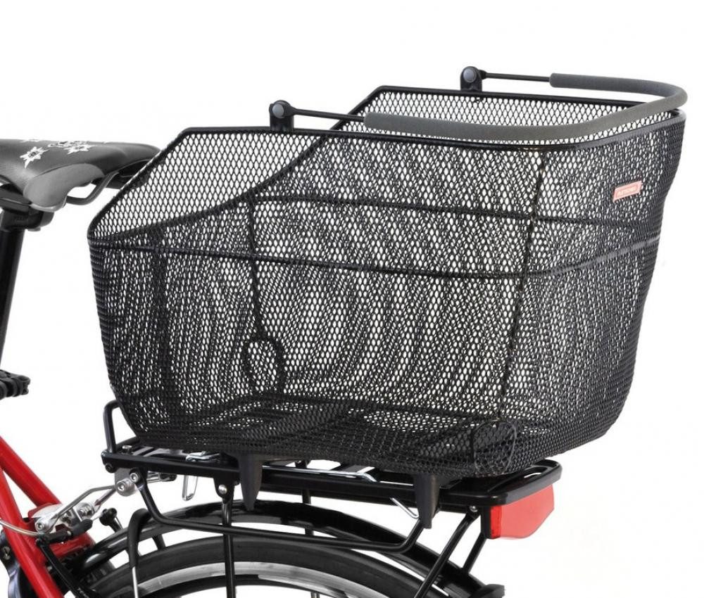 Pletscher Fahrradkorb Hinterradkorb Pletscher Deluxe XXL anthrazit,engmaschig,für Pletschers