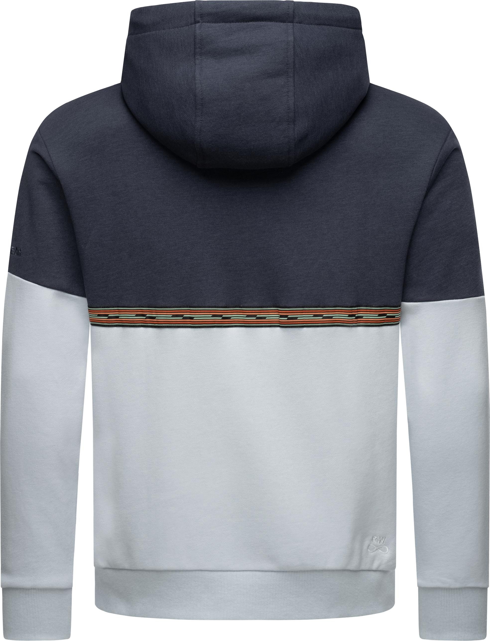 Ragwear Hoodie Blocky Hoody Sportlicher Herren Kapuzenpullover mit Blockstreifen