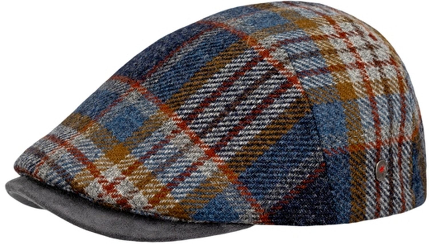 Balke Schiebermütze Sportliche Schiebermütze mit Überkaro-Look aus Wolle