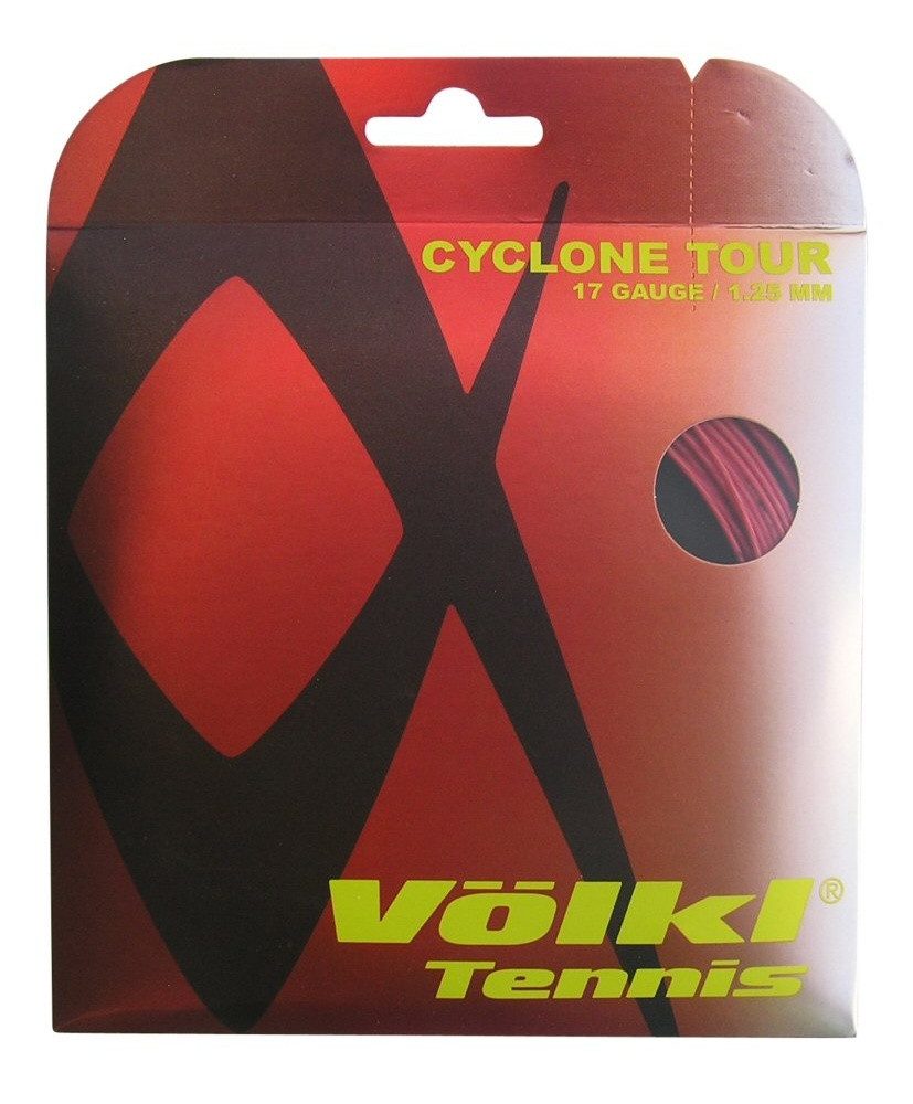 Tennissaite Cyclone Tour (Haltbarkeit+Spin) rot 12m Set