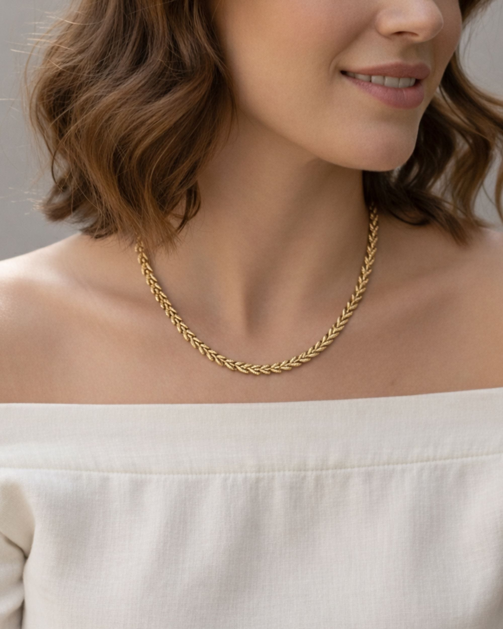 BS Schmuckdesign Choker Halskette Damen Collier Design Chokerkette vergolde günstig online kaufen
