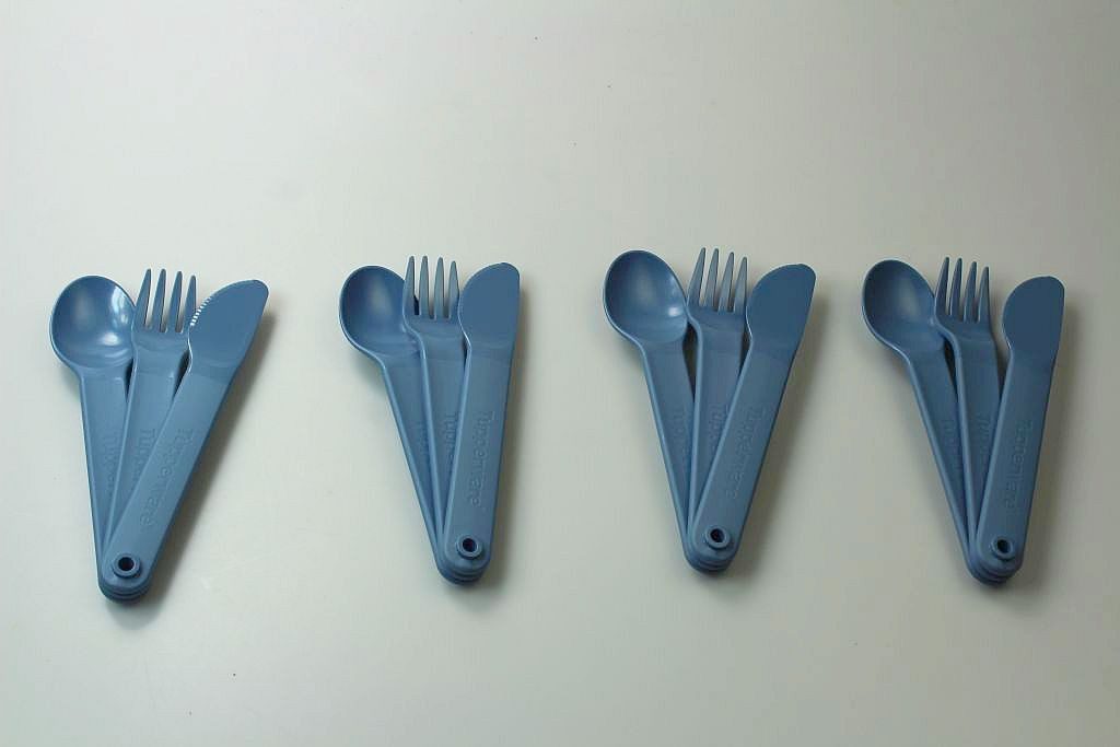 TUPPERWARE Besteck-Set Besteck SET blau (4)