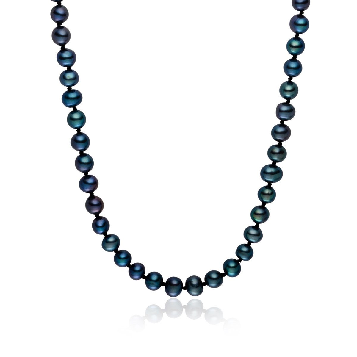 Lulu & Jane Perlenkette silber, Muschelkernperle