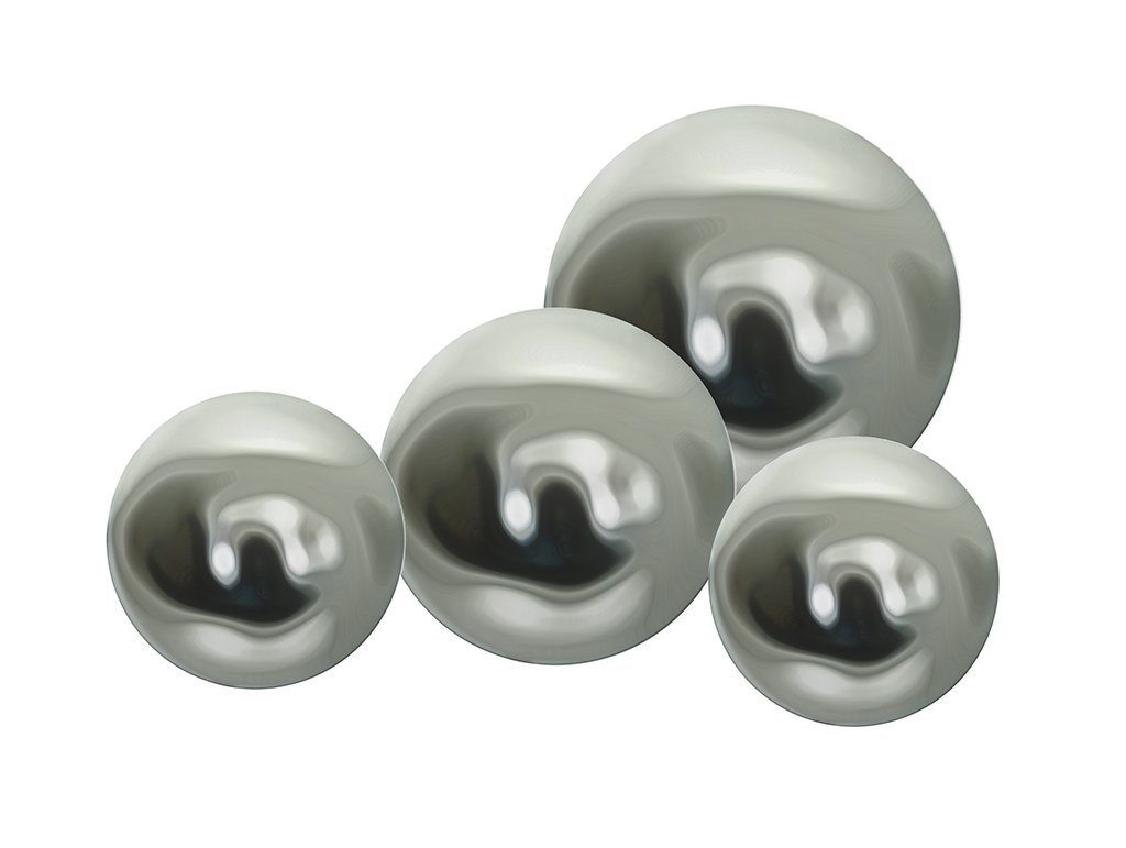 Gravidus Gartenfigur 4er Set Edelstahl Deko-Kugel günstig online kaufen