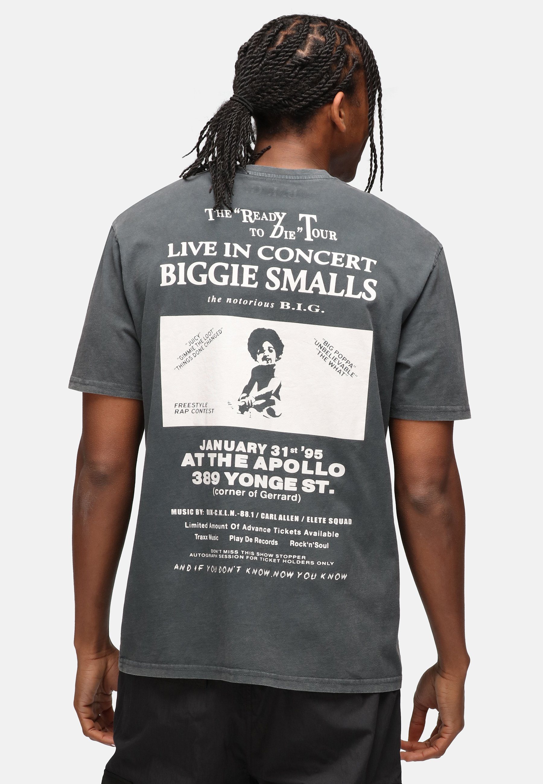 Bio-Baumwolle Biggie Relaxed Smalls Washed zertifizierte Advertise T-Shirt Concert Recovered GOTS