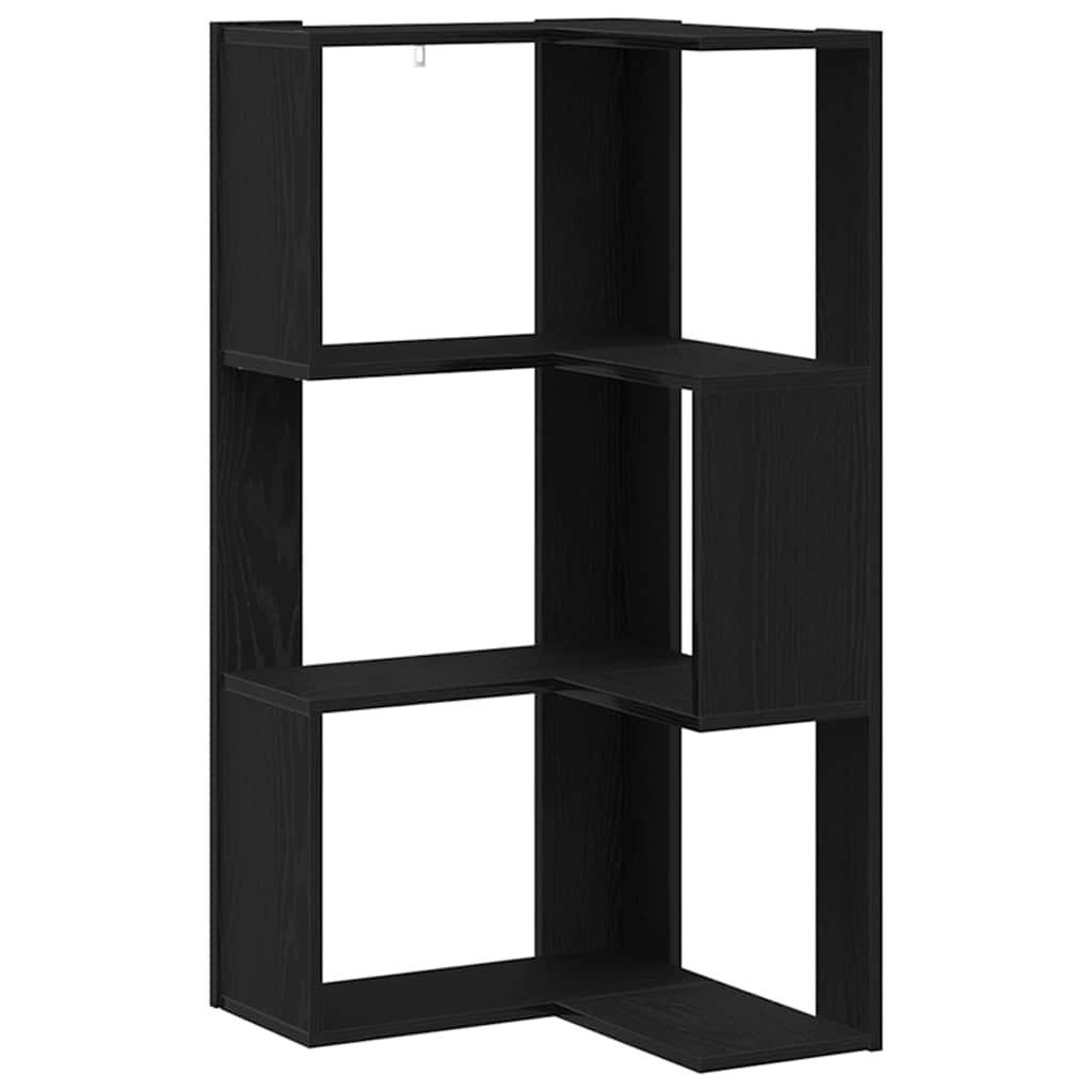 vidaXL Bücherregal Eckregal Schwarze Eiche 50 x 50 x 102 cm Holzwerkstoff, günstig online kaufen