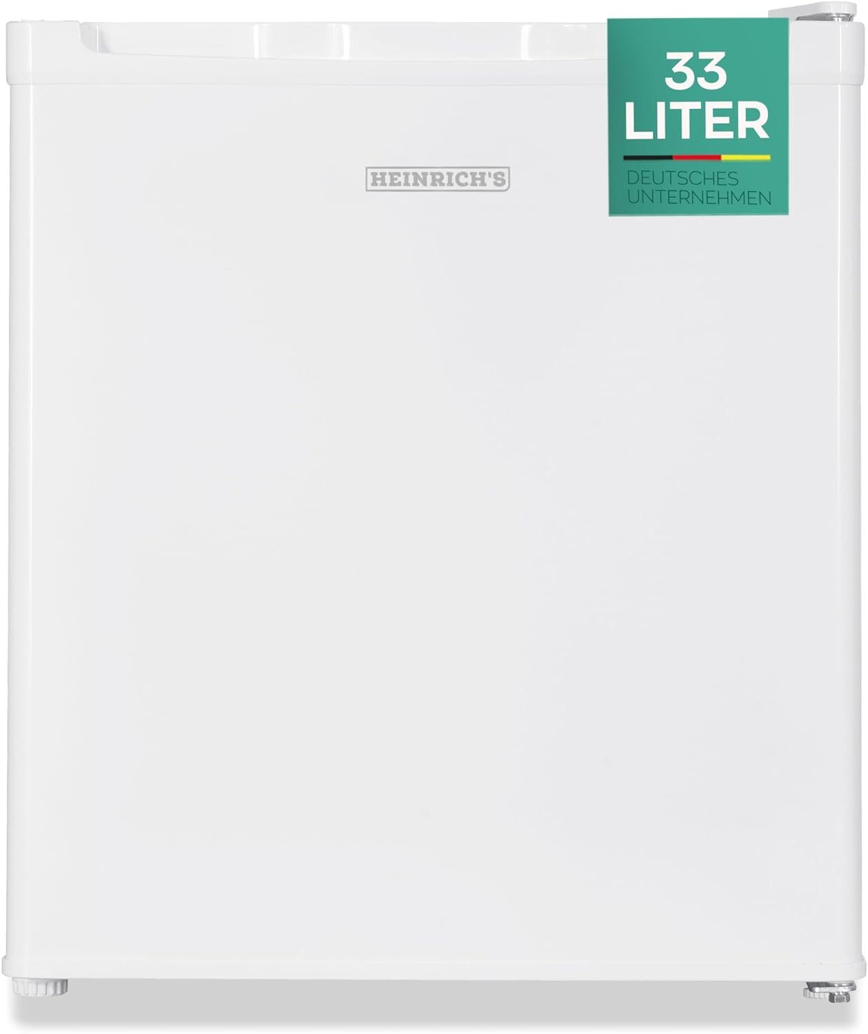 Heinrich´s Gefrierschrank Mini Gefrierbox HGB 5088 W, 51 cm hoch, 44 cm breit, Kühlbox 40db 33 Liter bis zu -18 Grad