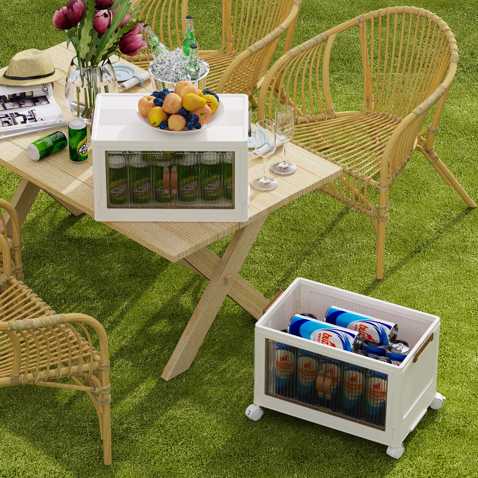 JEOBEST Aufbewahrungsbox Faltbar Aufbewahrungsbox mit Deckel, günstig online kaufen