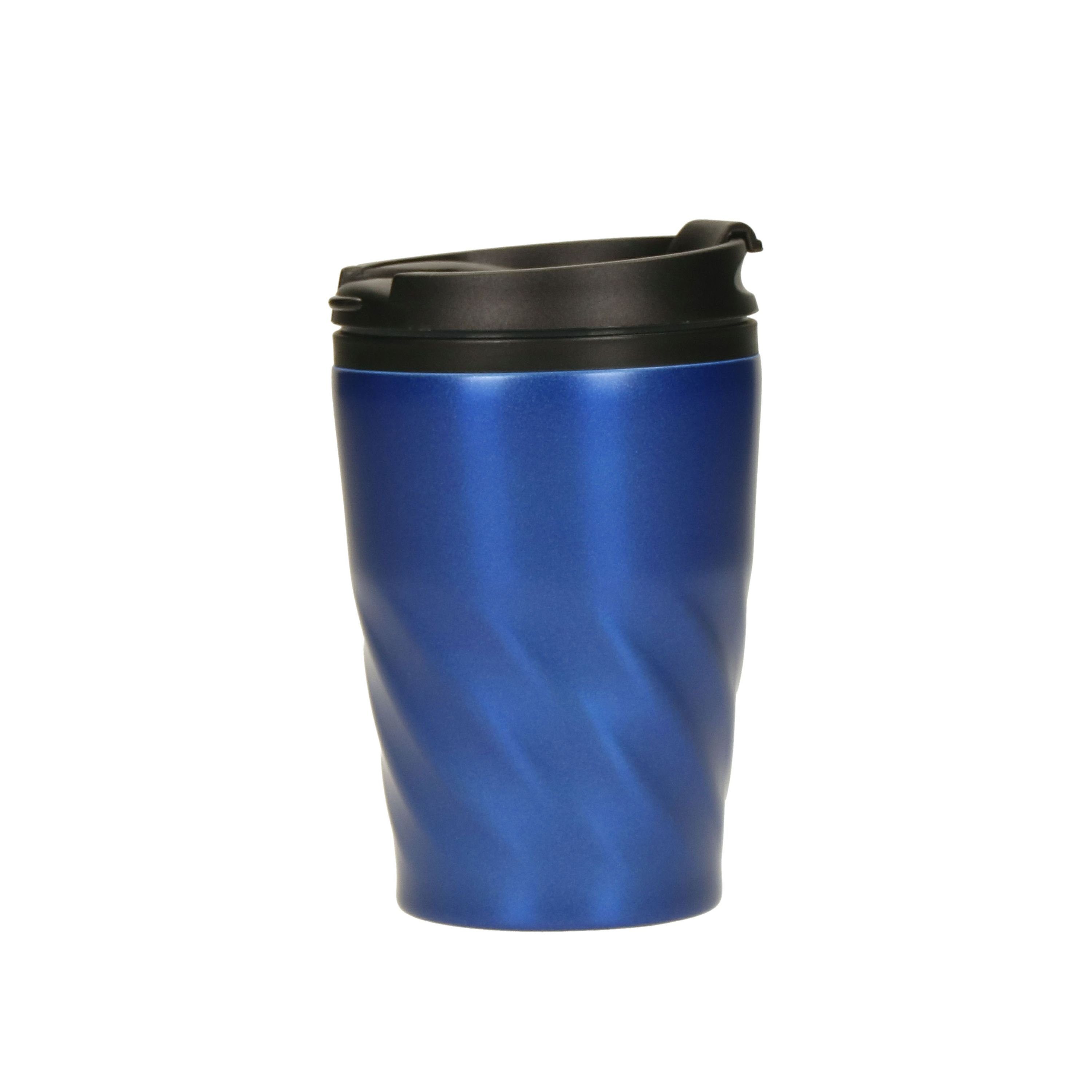 mehrweg.pro Mehrwegbecher Kaffeebecher "Roma", Kunststoff, (Sparset, 1-tlg., 1) blau