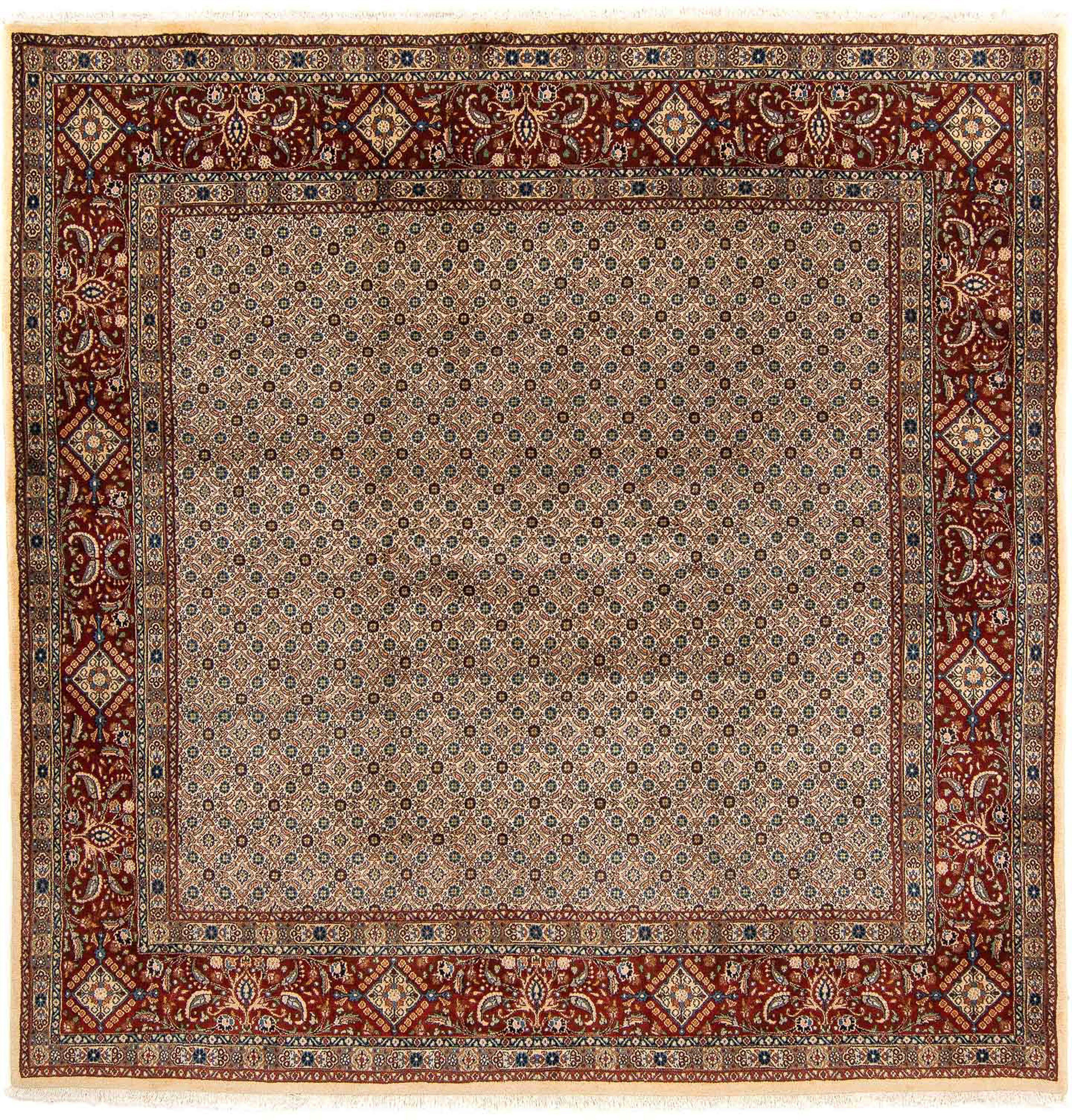 Orientteppich Perser - Classic quadratisch - 257 x 248 cm - hellbraun, morgenland, quadratisch, Höhe: 10 mm, Wohnzimmer, Handgeknüpft, Einzelstück mit Zertifikat