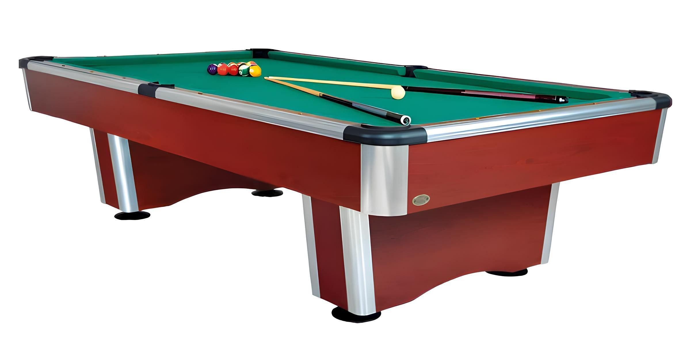 Billardtisch Pooltisch Braun Billardtisch Spieltisch Freizeittisch Spieloberfläche