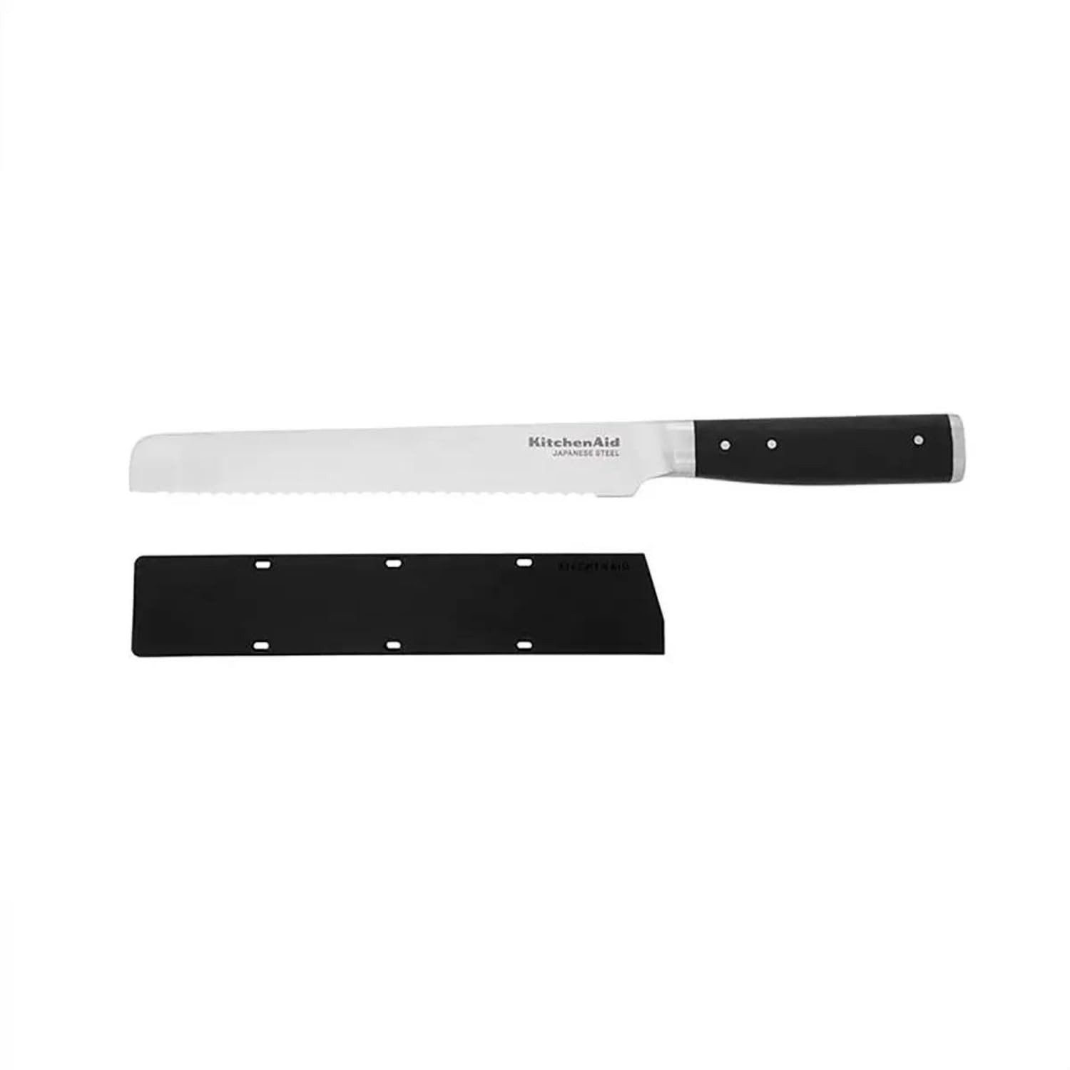 KitchenAid Brotmesser KOG8IRSSOHOBA, Hochwertiger Japanischer Kohlenstoffstahl, Gebogen, 20cm