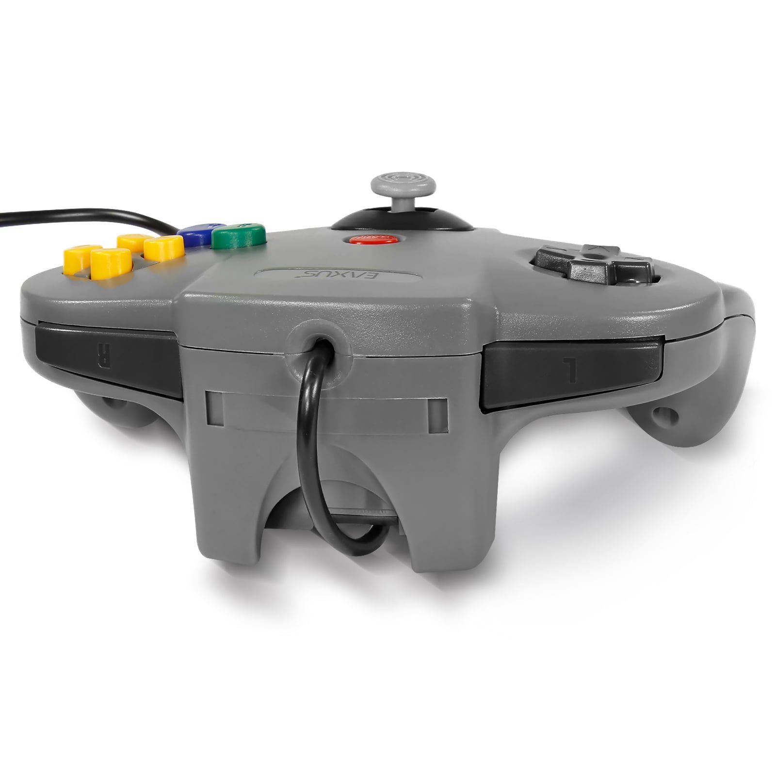 Controller EAXUS Schwarz/Grau Schwarz, (1 1x St., 1x für in Nintendo Gamepad für N64) Grau 64