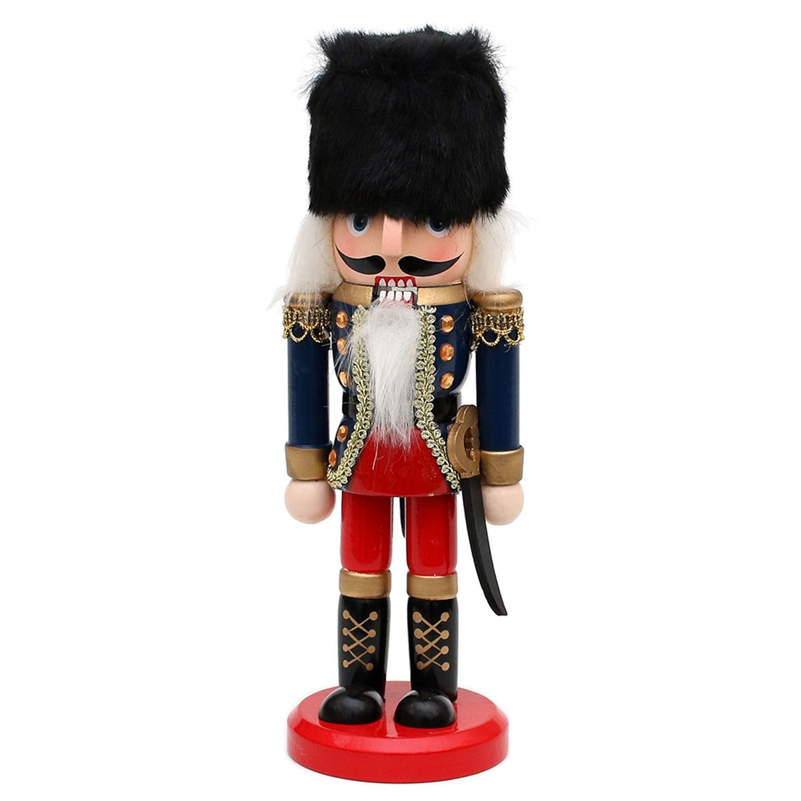 SIGRO Weihnachtsfigur Holz Nussknacker 20 cm (Stück, 1 St., 1 Nussknacker)